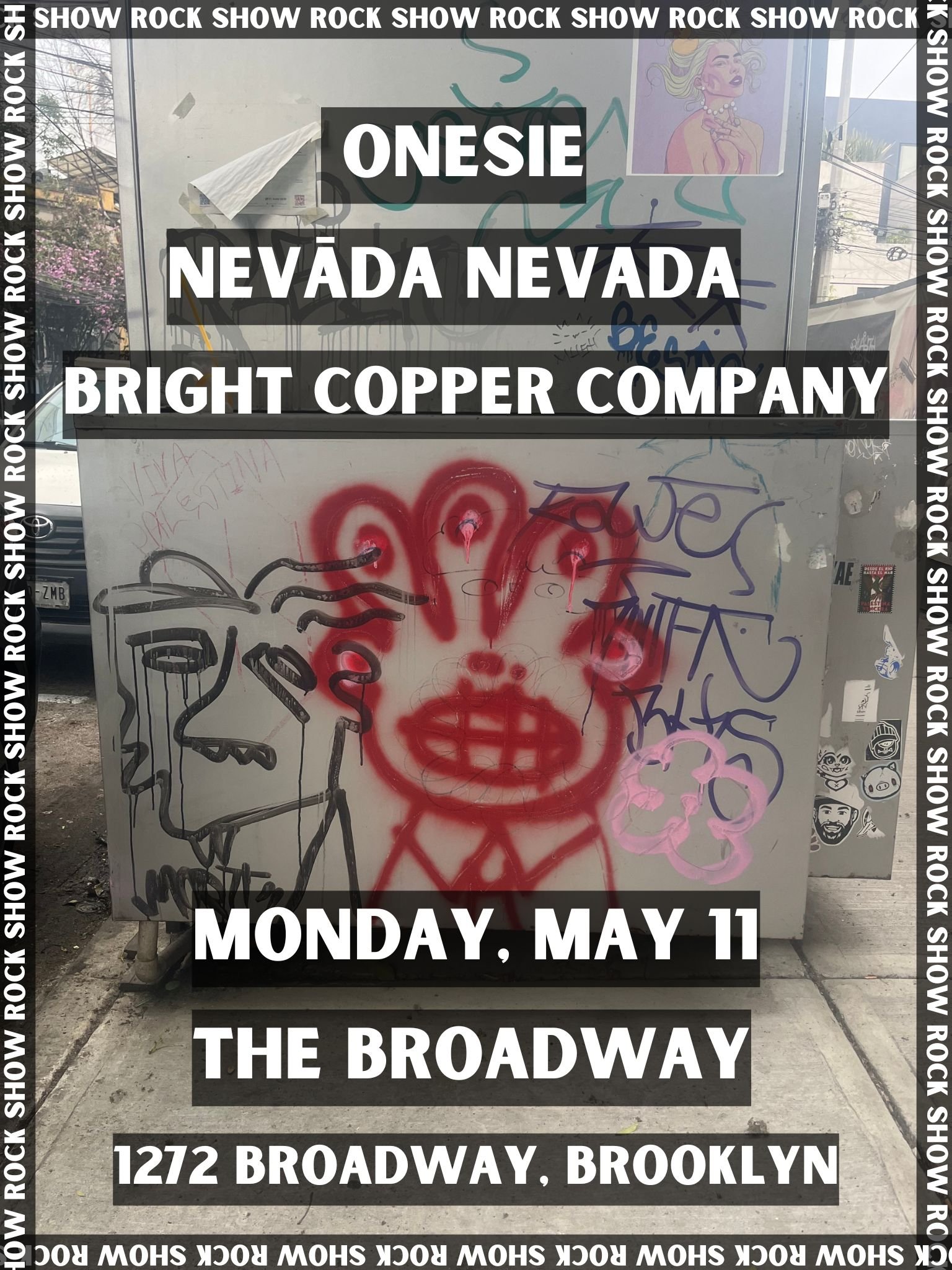 Onesie w/ Nevāda Nevada, Bright Copper Company + 12090 AD