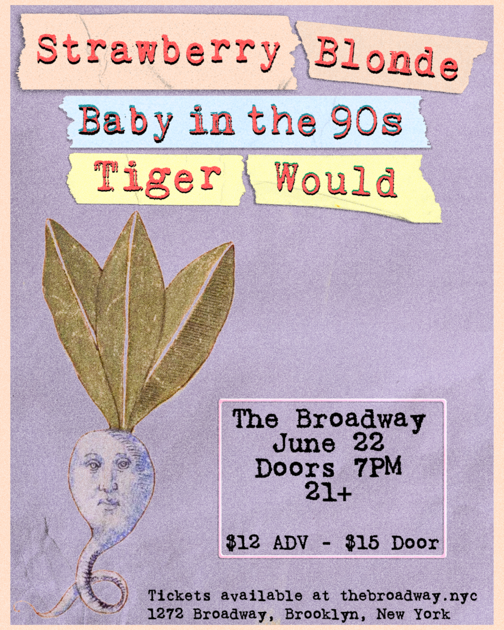 Strawberry Blonde w/ Baby in the 90s + Tiger Would