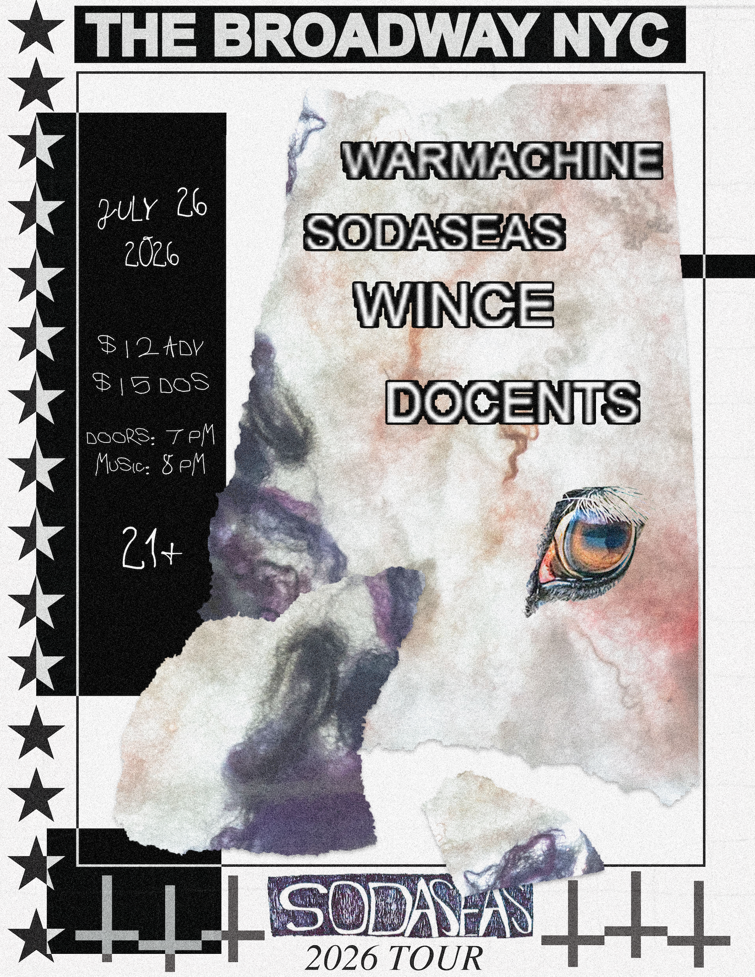 Sodaseas w/ Warmachine, Wince + Docents