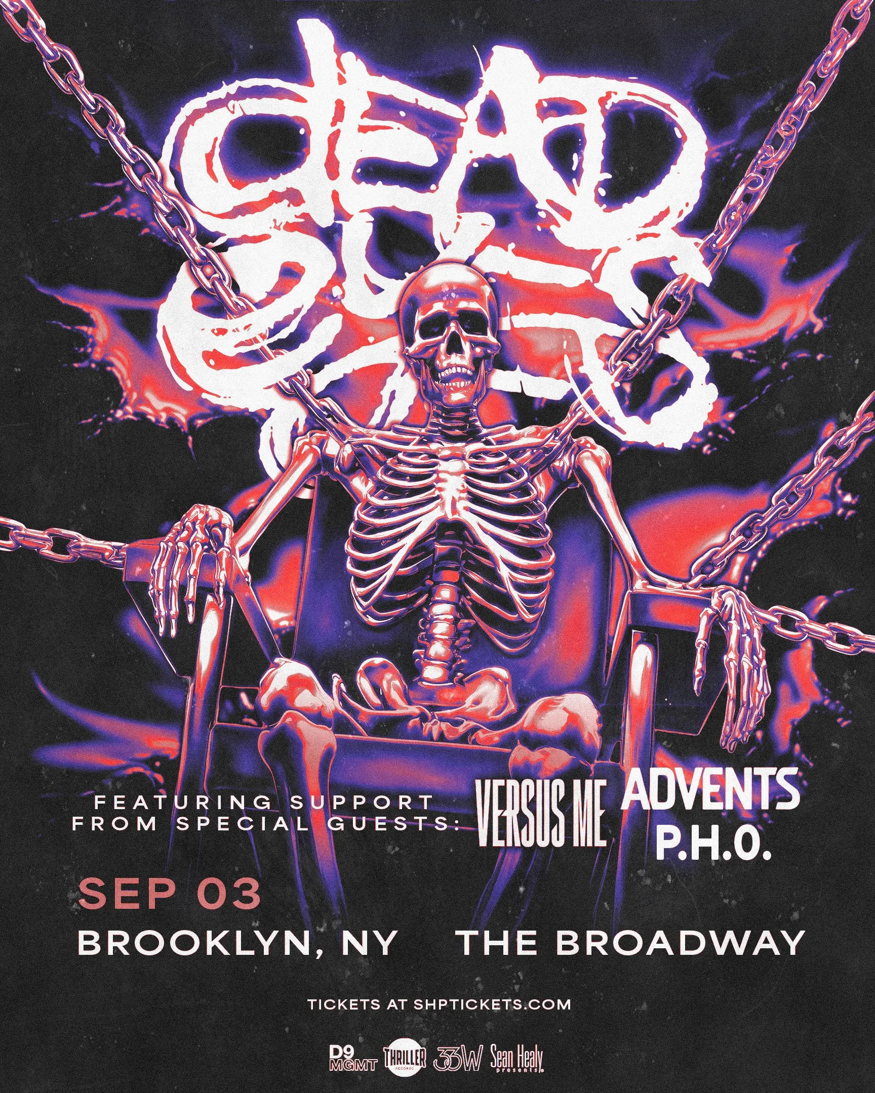 Dead Eyes w/ Versus Me, AVENTS + P.H.0