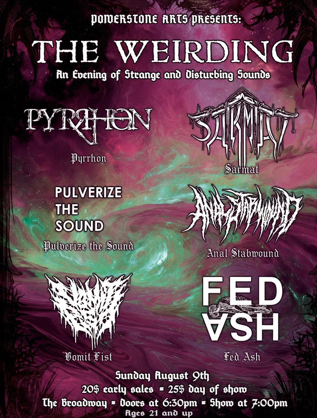 Anal Stabwound w/ Sarmat, Pulverize the Sound + Vomit Fist