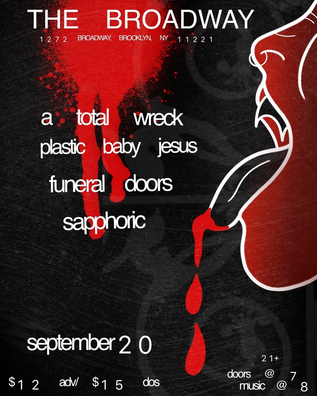 A Total Wreck w/ Funeral Doors, Plastic Baby Jesus + Sapphoric