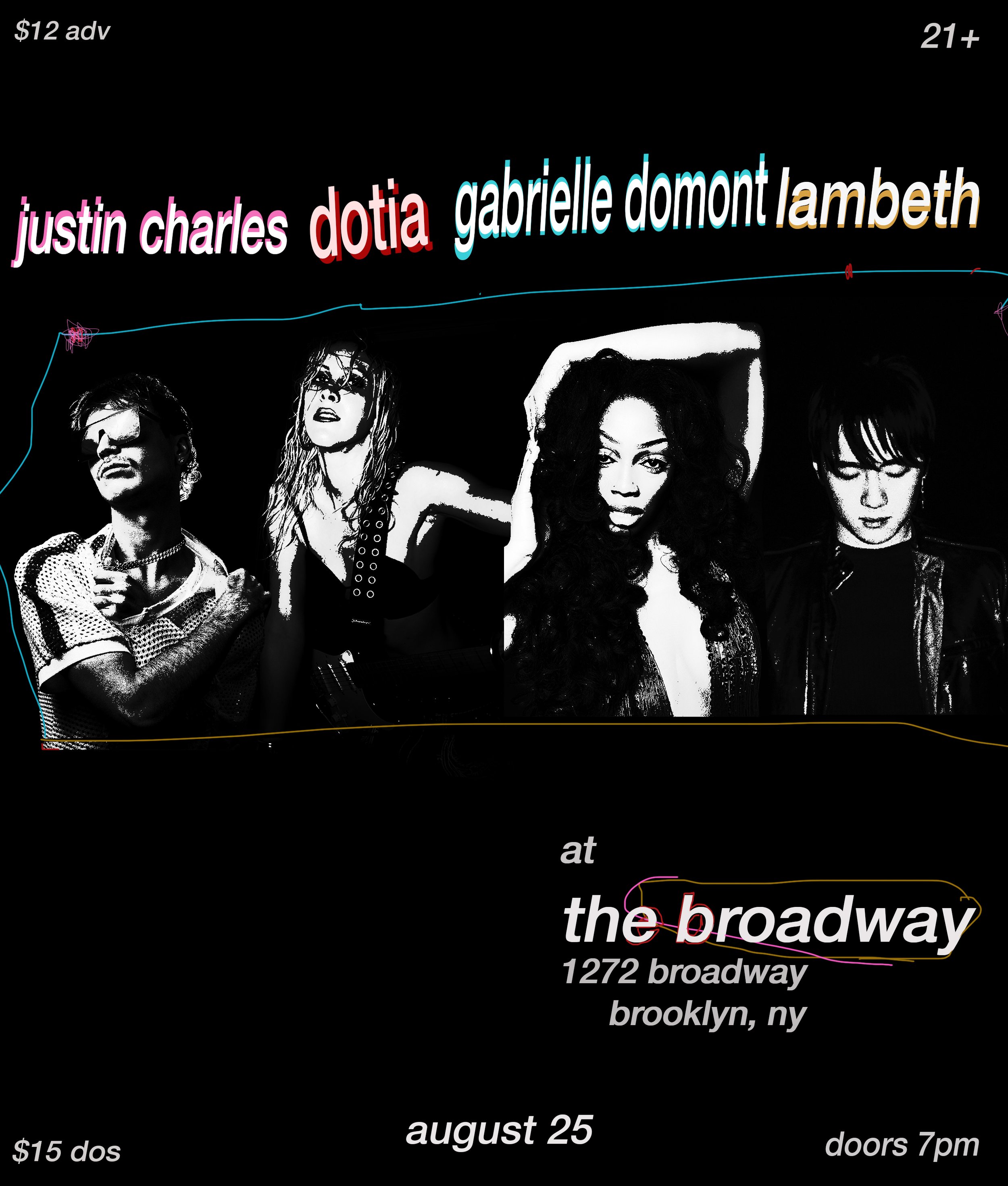 Justin Charles w/ Dotia, Gabrielle Domont + Lambeth