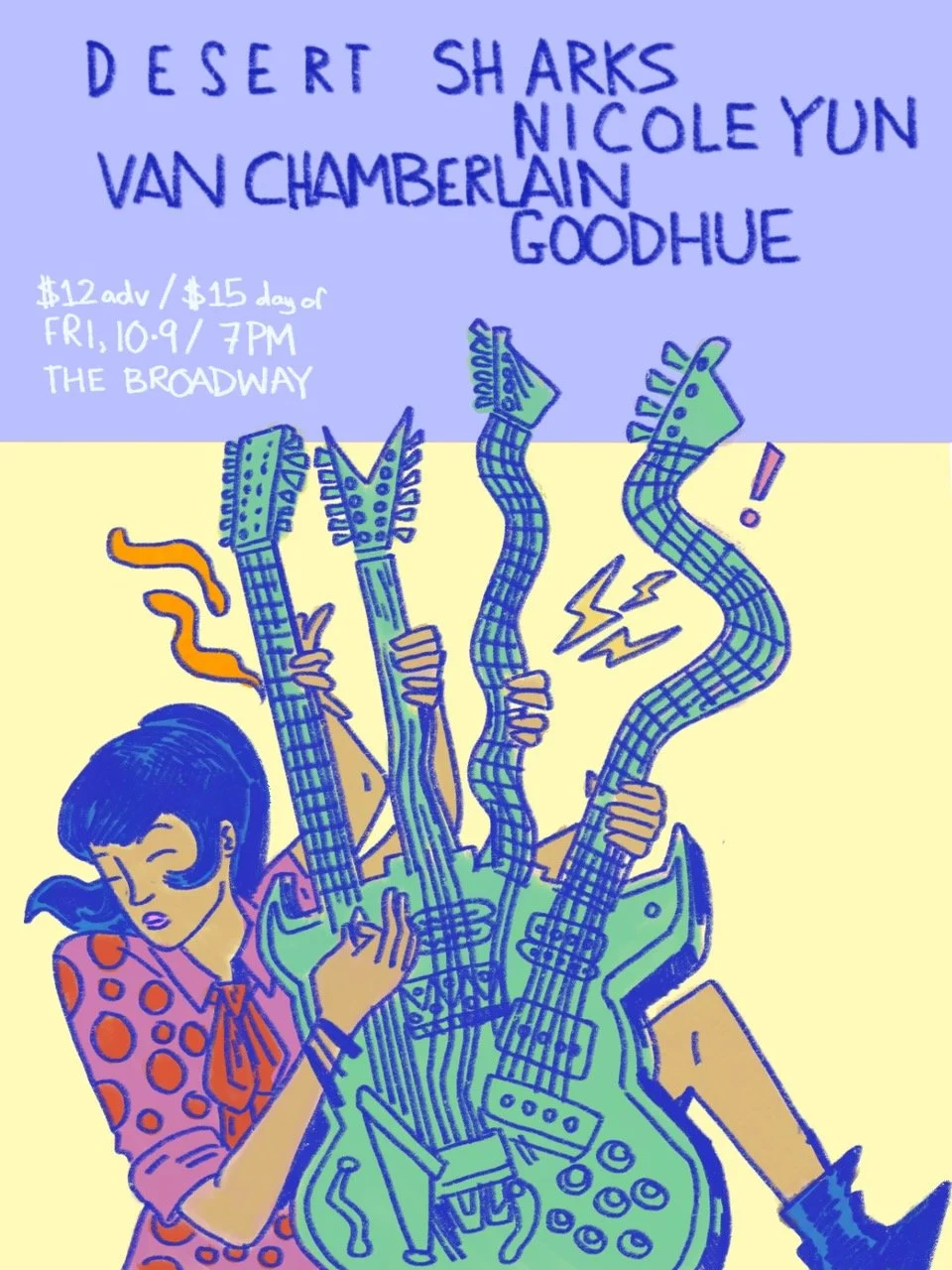 Desert Sharks w/ Nicole Yun, Van Chamberlain + Goodhue