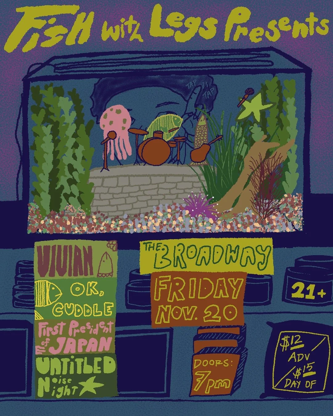 Vivian w/ Ok, Cuddle, First President of Japan + Untitled Noise Night