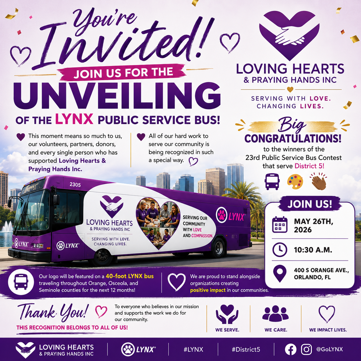 Lynx bus Unveiling