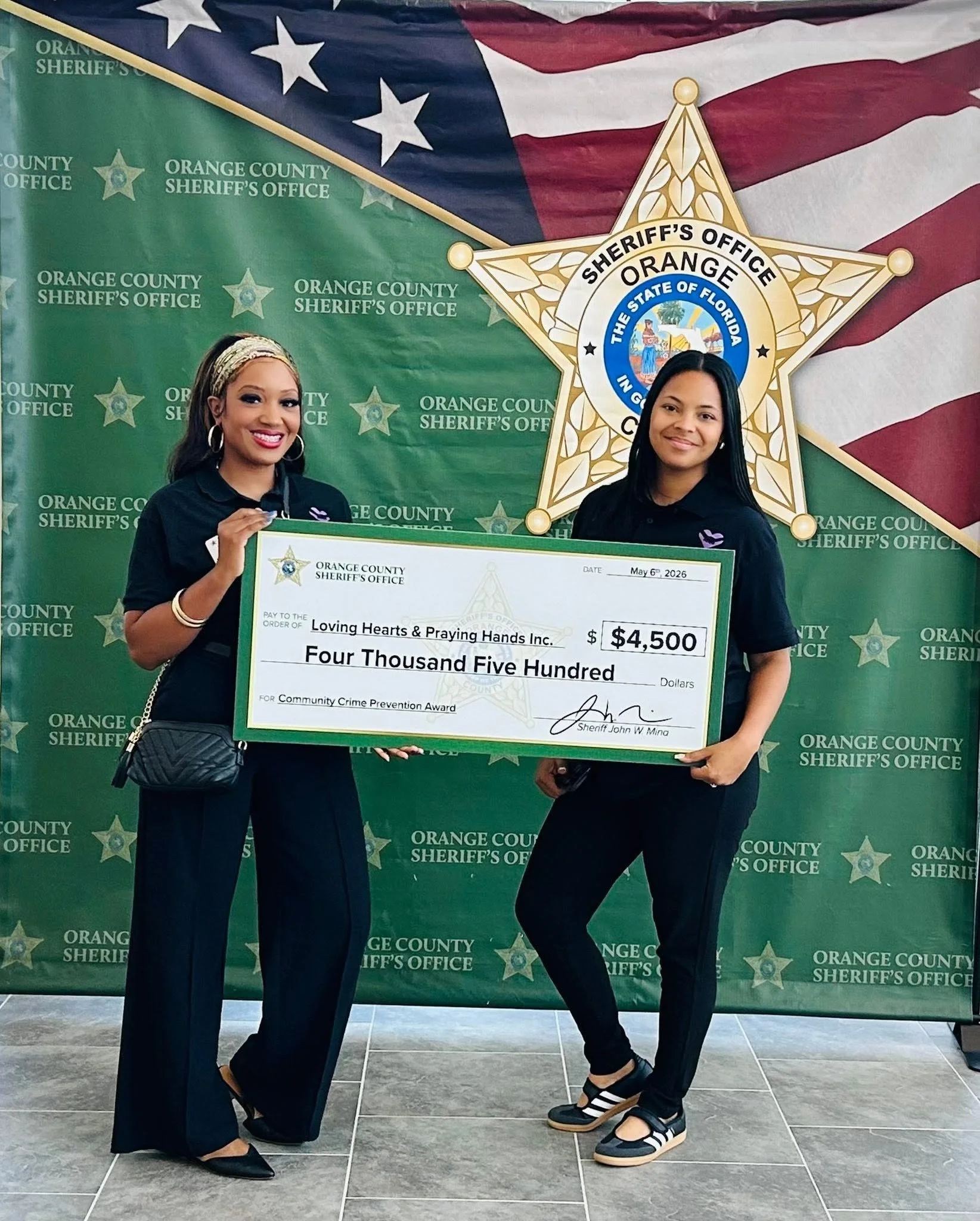 Loving Hearts and Praying Hands Awarded Orange County Sheriff's Office Community Grant