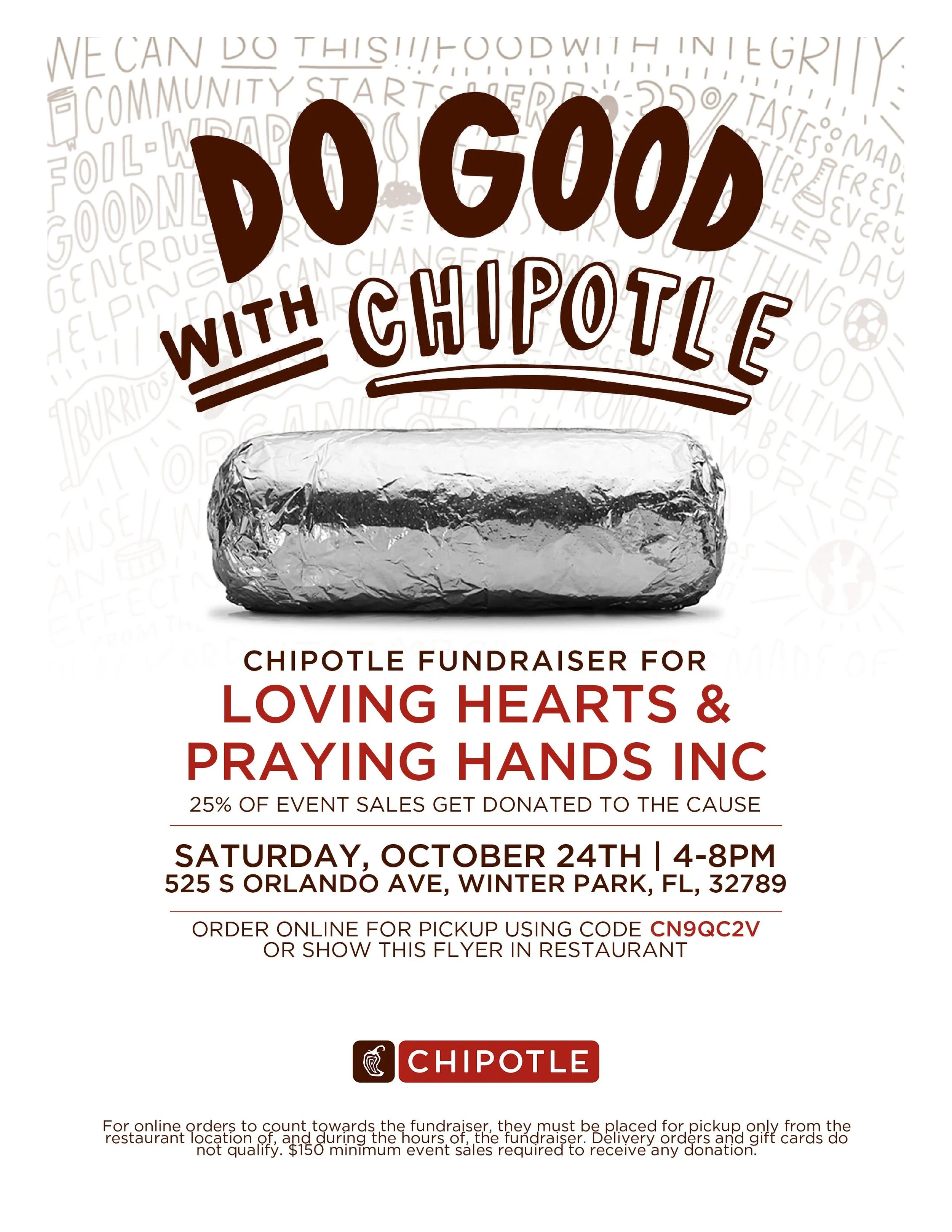 Fundraiser Event at Chipotle