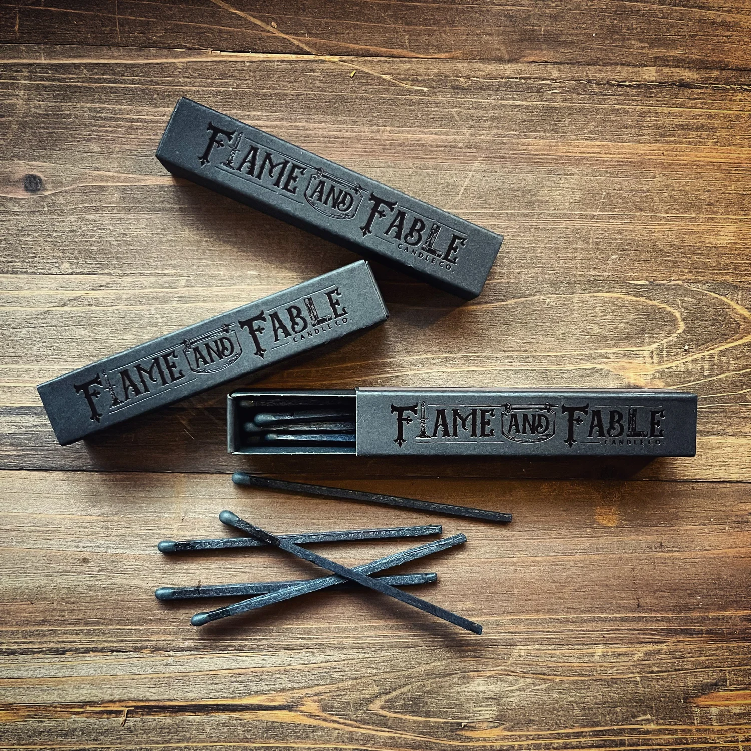 Black Match Box — FLAMEANDFABLE