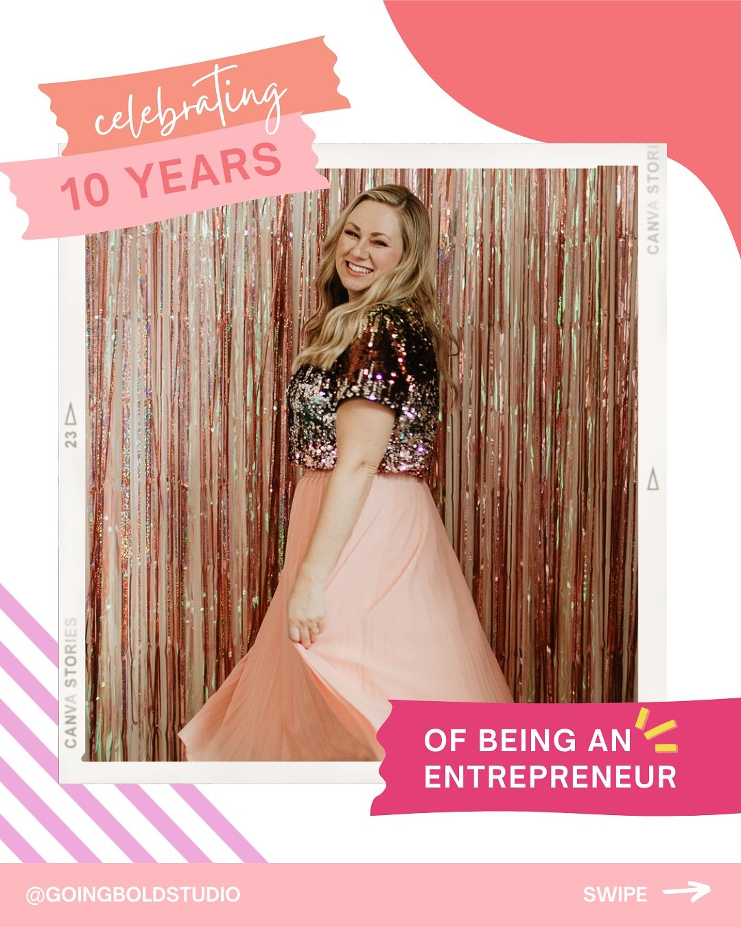 10 YEARS. 🥹✨

I&rsquo;m deep in my feels this week &mdash; because it&rsquo;s officially been 10 years since I became an entrepreneur. TEN. FREAKING. YEARS. 🤯

From leaving my agency job and starting my first business out of my studio apartment in 