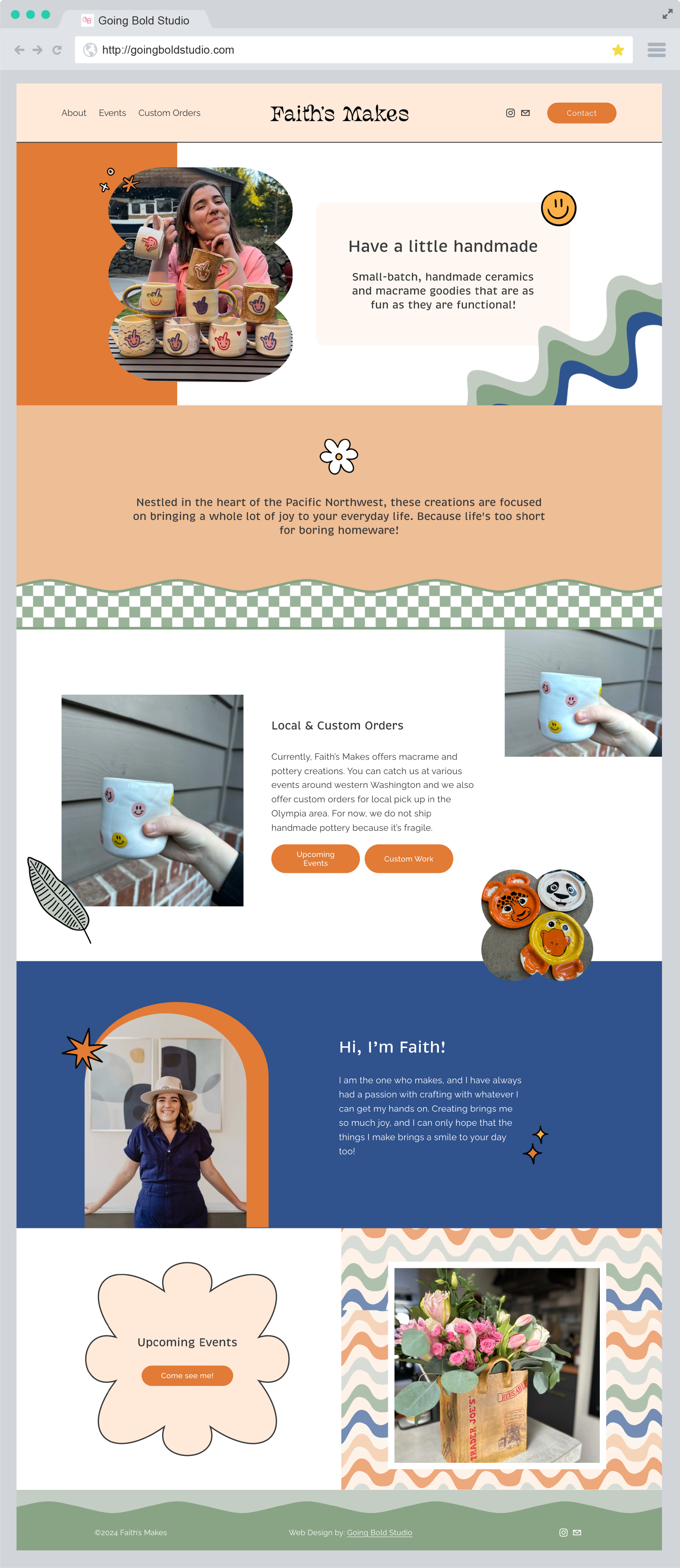 Pottery Website Design