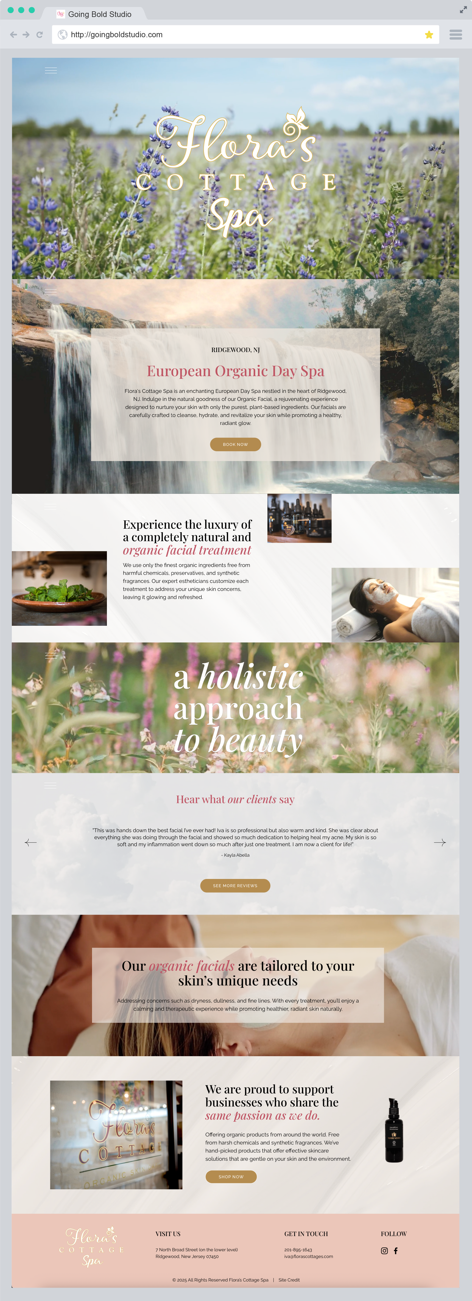 Spa Website Design