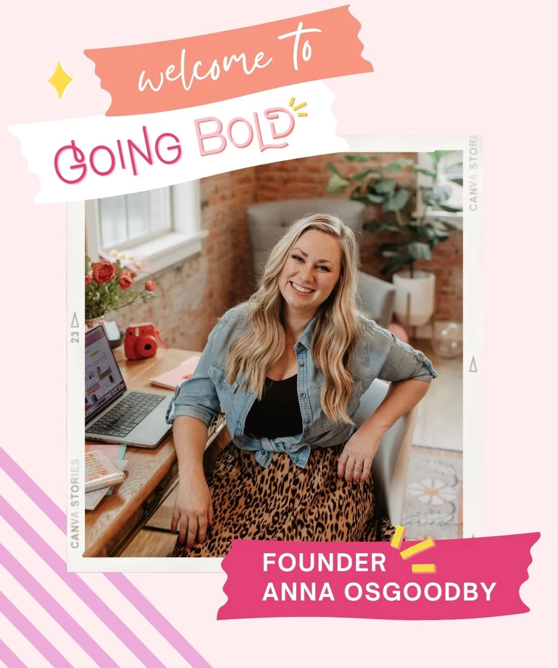 Oh heyyy! I&rsquo;m kicking today off with a little intro! 🥳

If we haven&rsquo;t met yet, I&rsquo;m Anna and I&rsquo;m the founder of Going Bold Studio &mdash; a marketing and design agency based in the Seattle area. 

We help small businesses make
