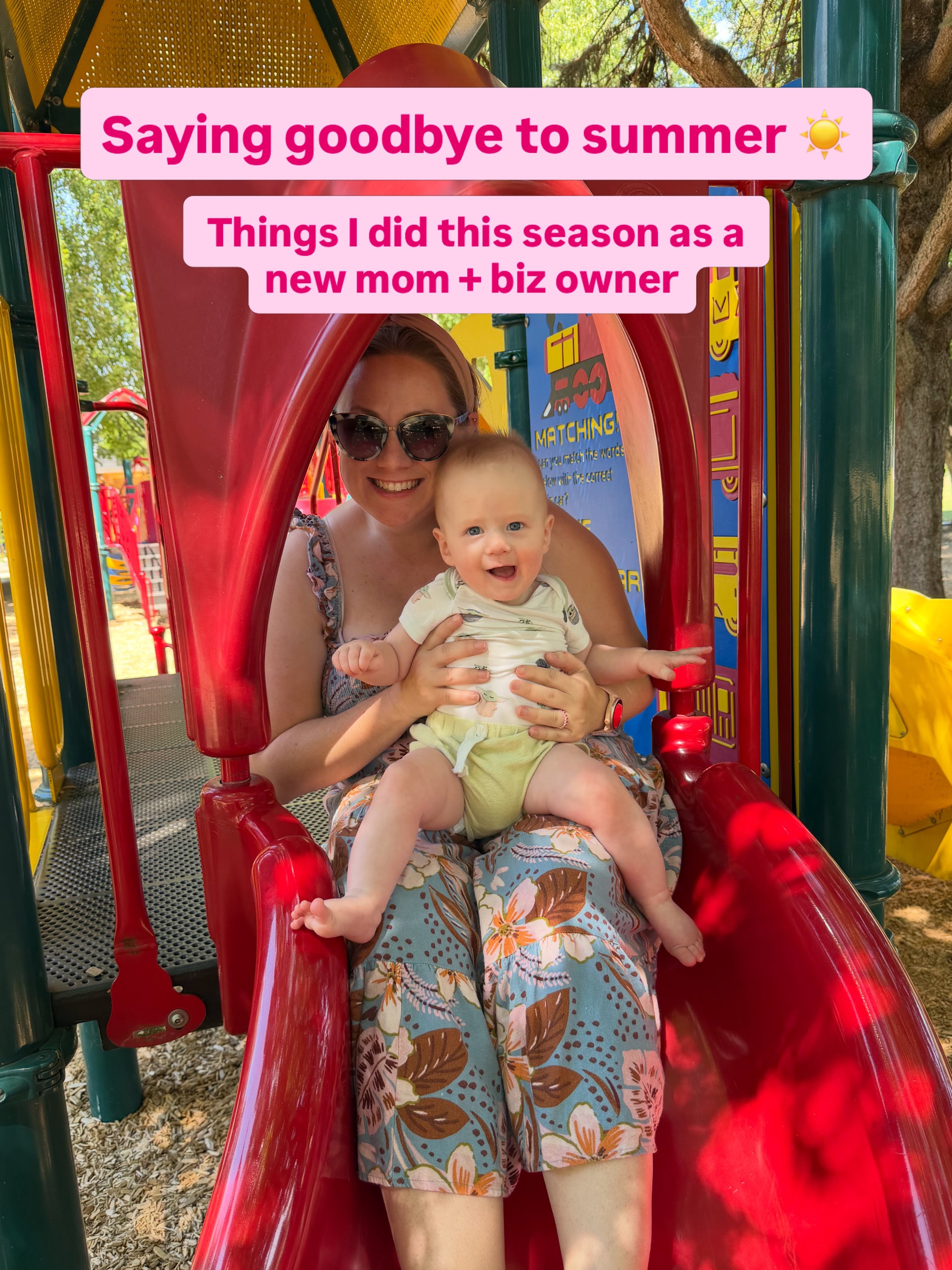 Saying goodbye to my first summer as a mom + business owner 🥹

This season looked a little different than summers past in the best way. There were family trips, pool nights, client launches, event campaigns, house projects, lots of figuring out my n