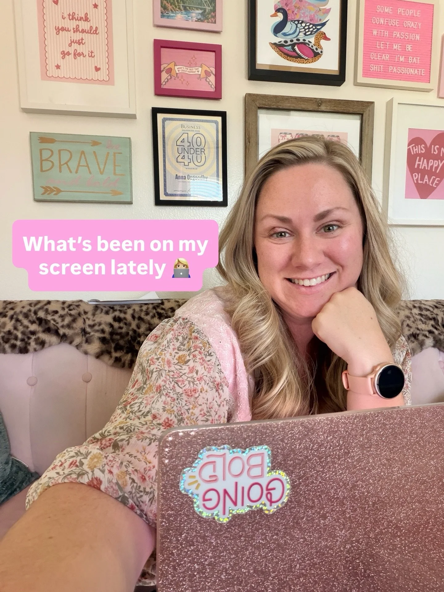 Swipe to get a peek BTS at some of the website design, collateral design and social media projects I&rsquo;ve been working on lately at Going Bold Studio! 👀➡️