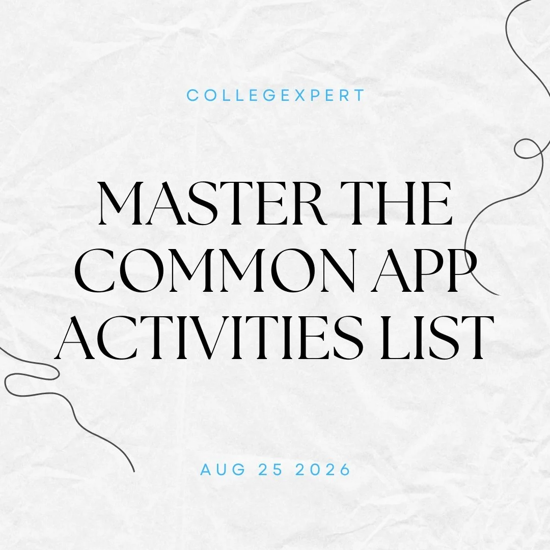 Master The Common App Activities List