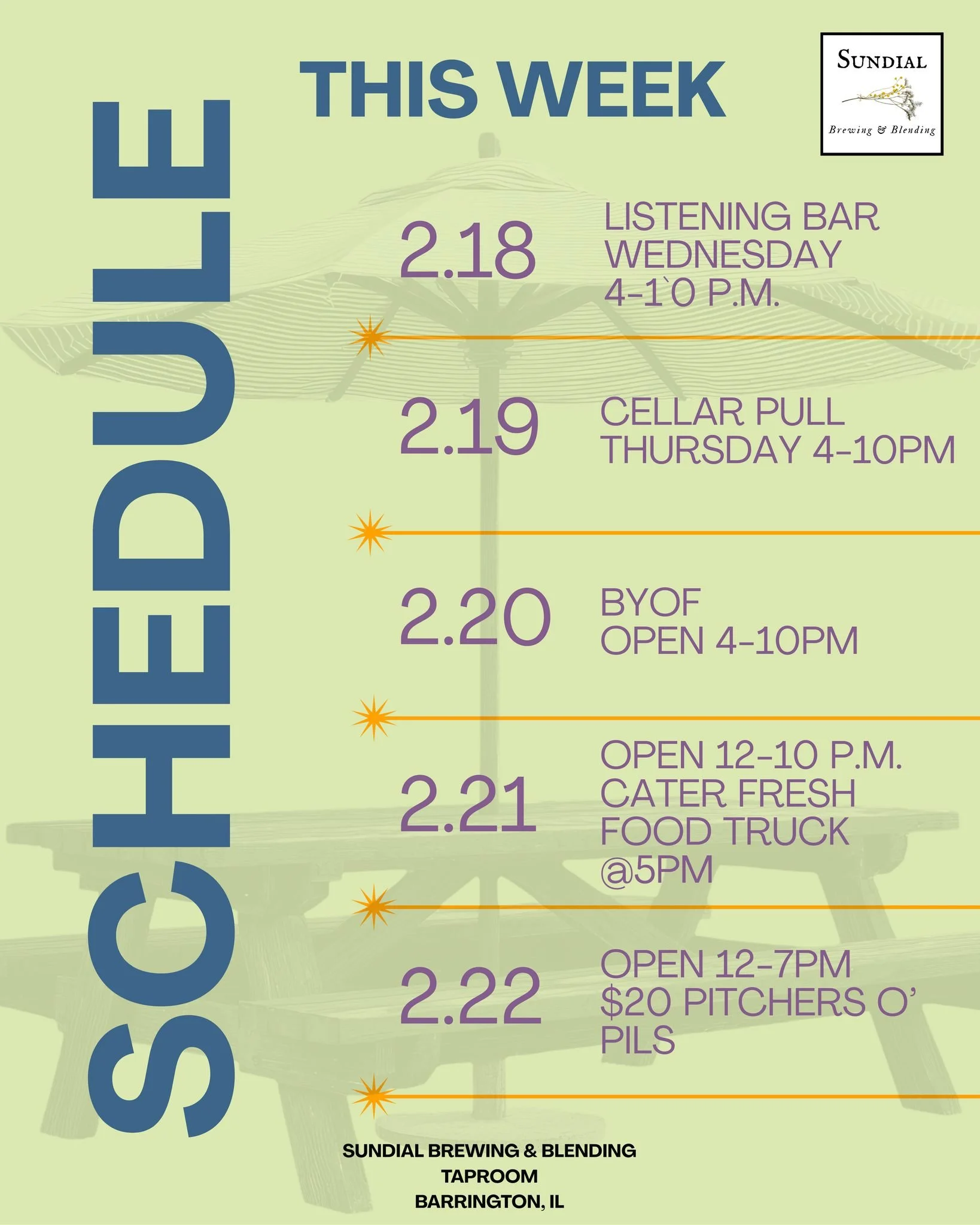 False spring has us feeling optimistic!
The sun&rsquo;s out (for now), the patio is waking back up, and we&rsquo;re getting everything ready for those first real outdoor pints of the year. If you see us moving tables around, just know we&rsquo;re man