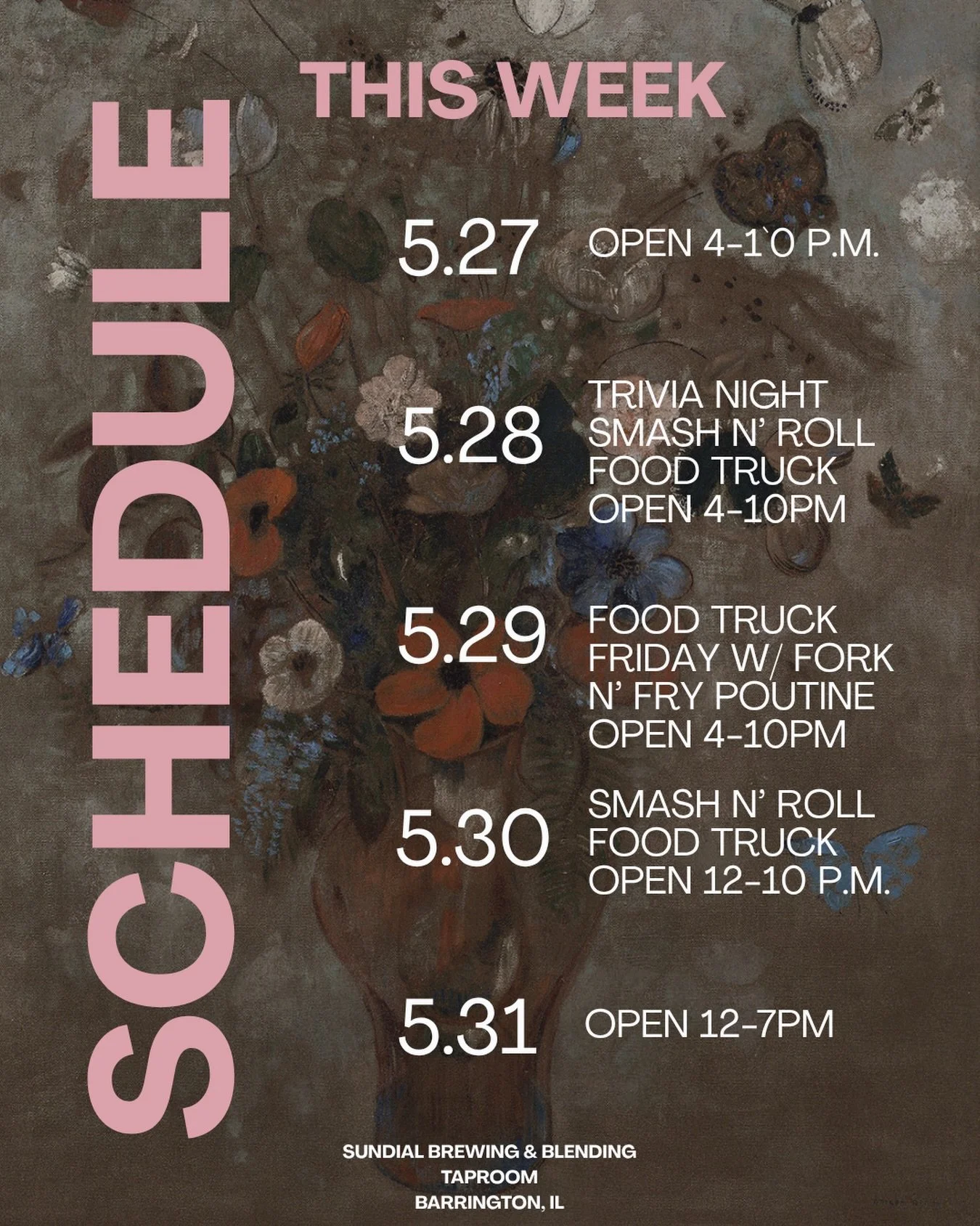 Come stop by this week, the patio is calling your name!