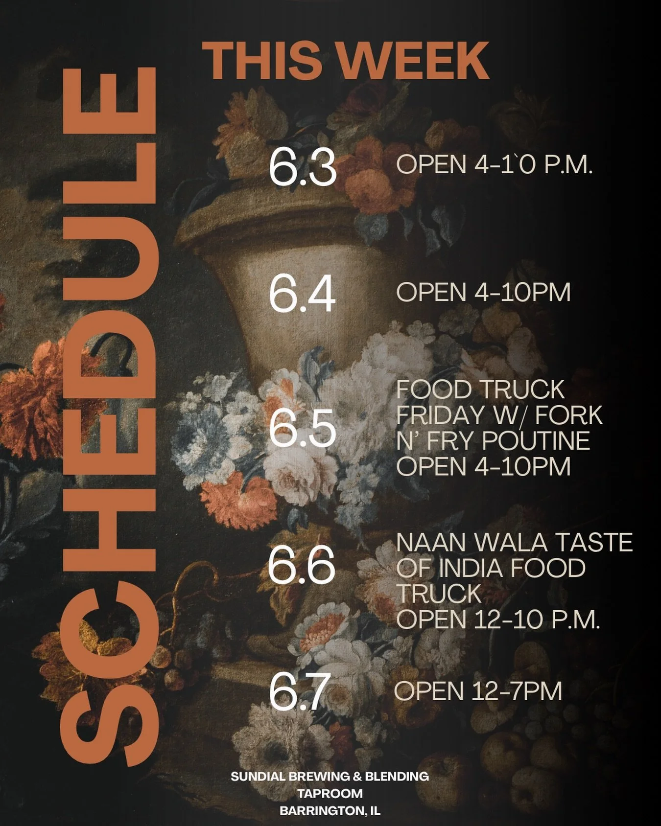 Another week, another excuse to stop by.

Fork N&rsquo; Fry Poutine rolls in Friday, Naan Wala Taste of India joins us Saturday, and we&rsquo;ve got a brand new beer going on draft this week as well.

See you in the taproom.