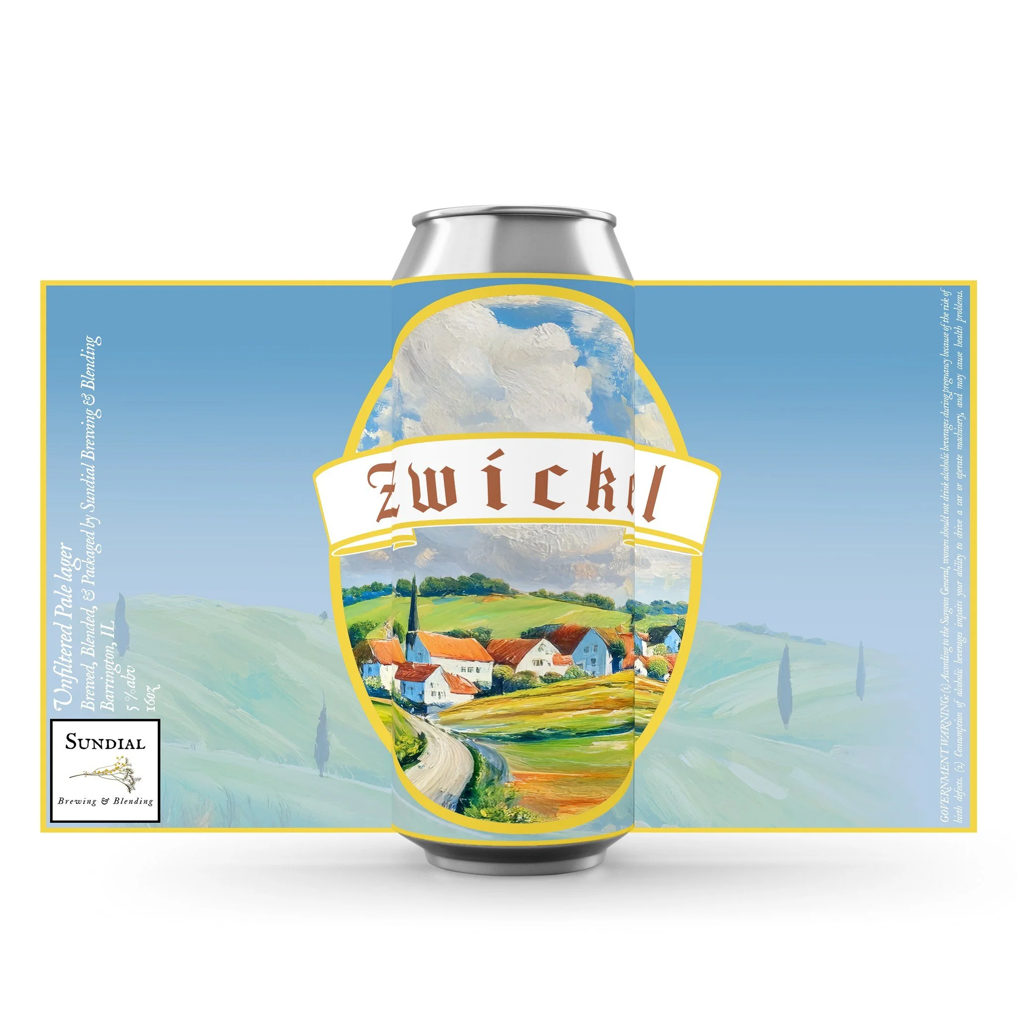 Fresh from the cellar.

Our Zwickel is an unfiltered lager served the traditional way, leaving behind a touch of natural haze and all the character that comes with it. Notes of fresh bread, honey, and herbal hops lead to a crisp, refreshing finish.

