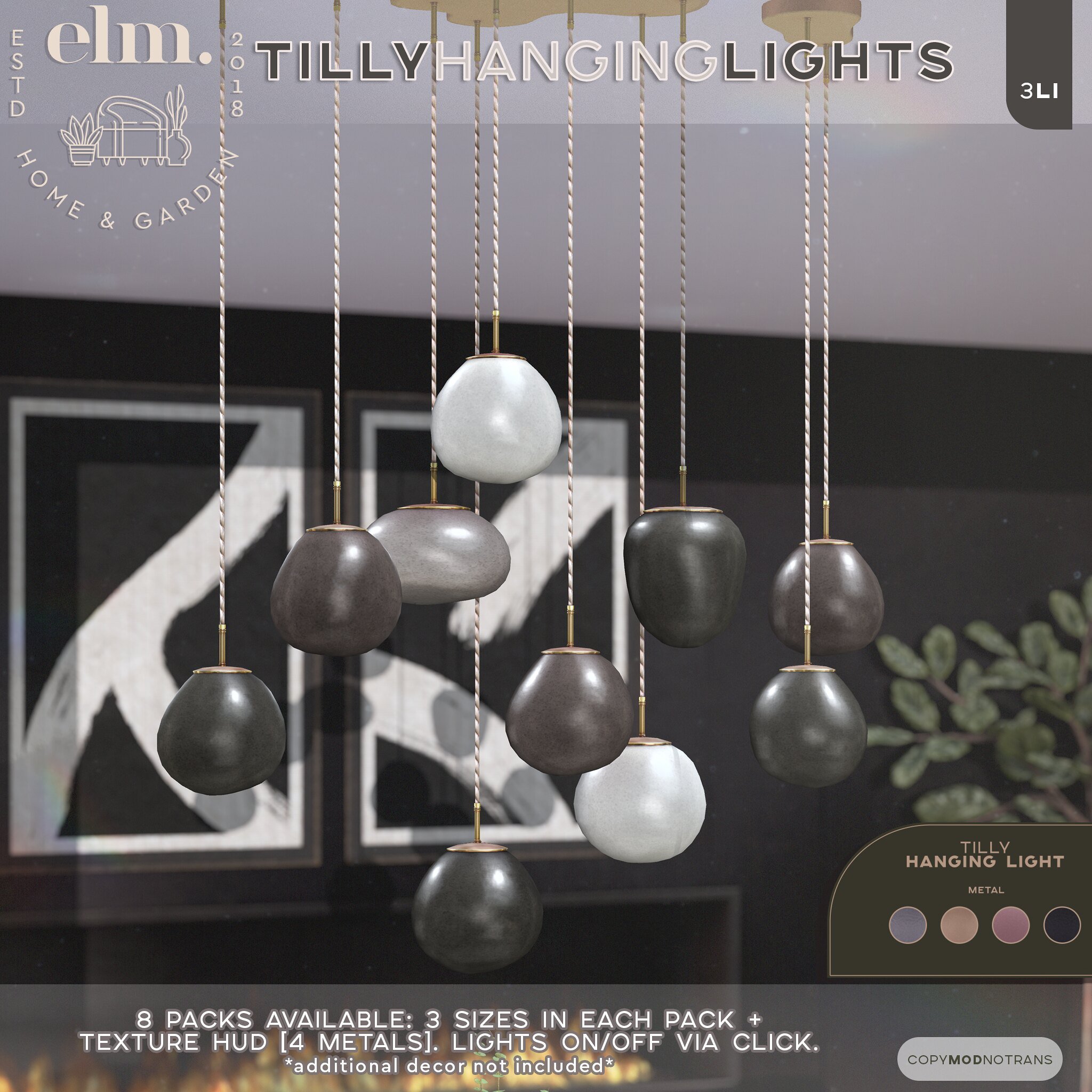 Elm. Tilly Hanging Lights
