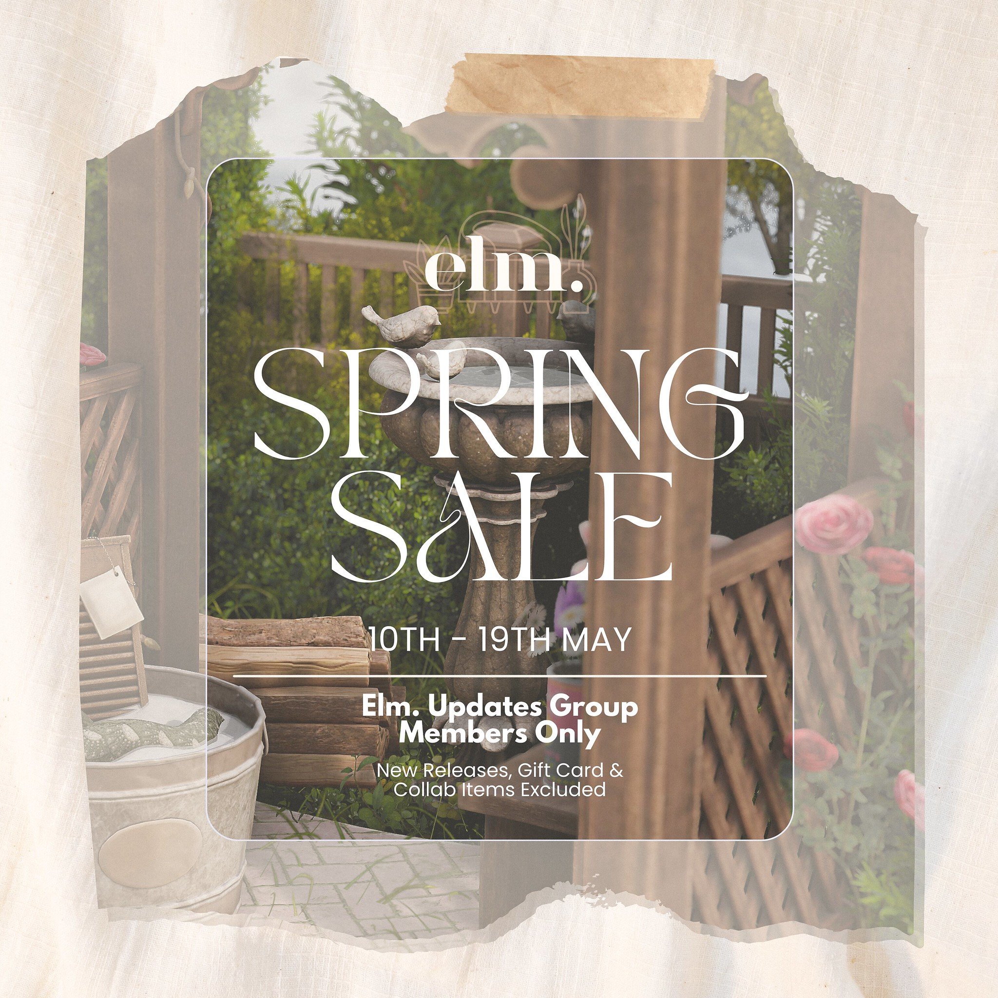 Elm. Spring Sale!