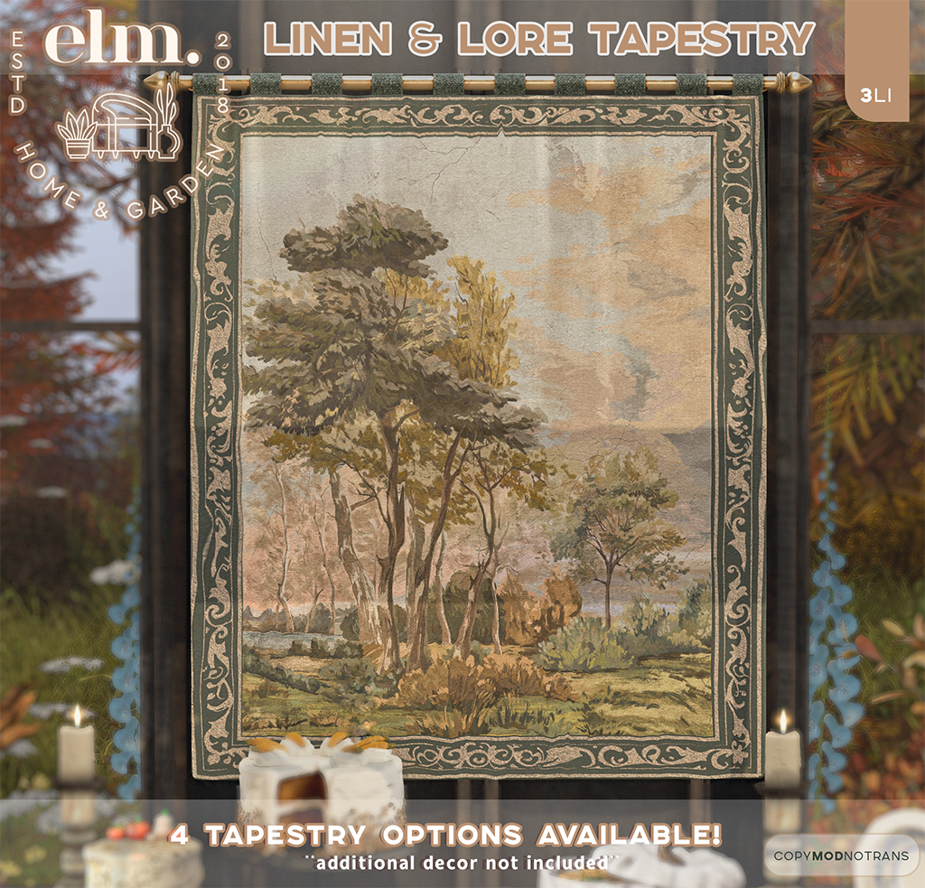 Elm. Linen & Lore Tapestry