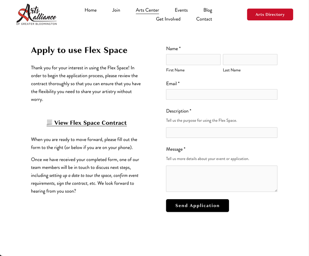 Apply to Use Flex Space