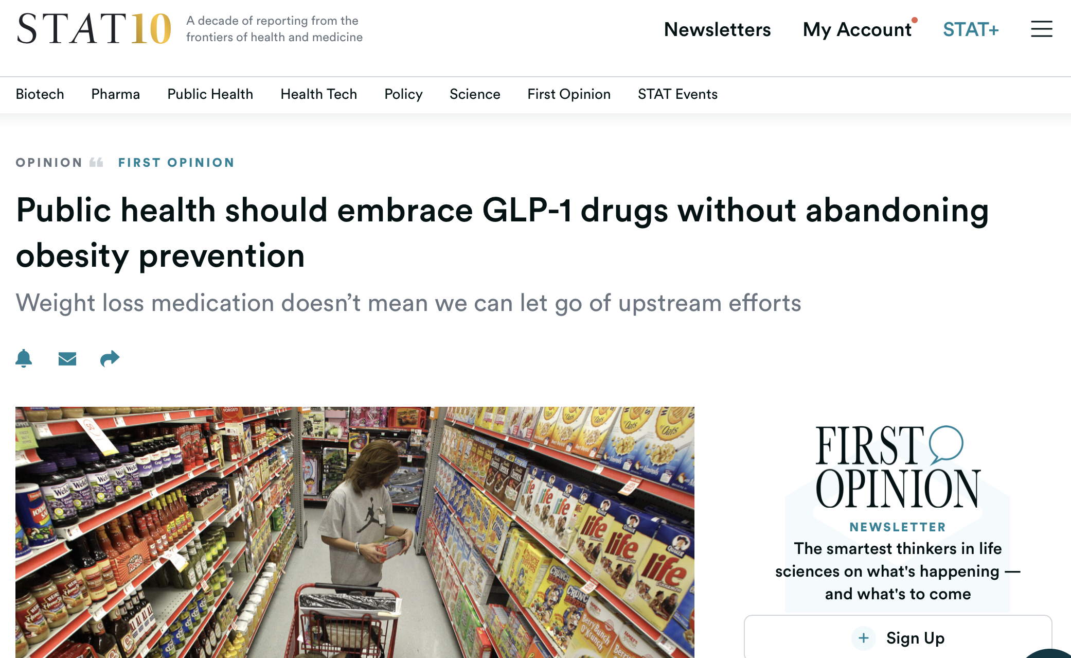 Public health should embrace GLP-1 drugs without abandoning obesity prevention