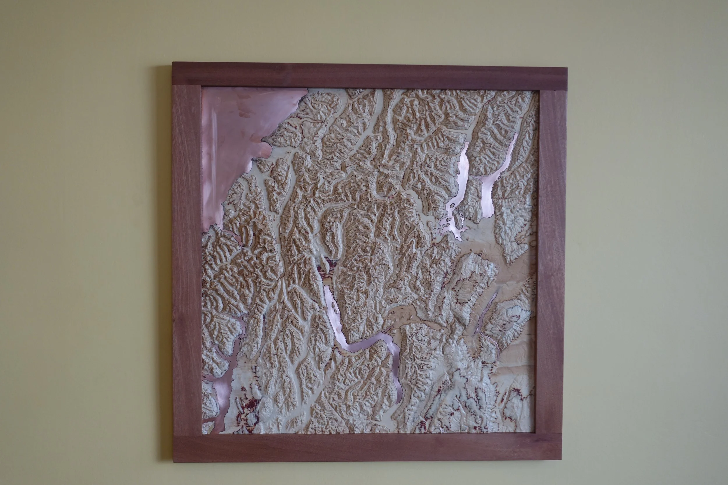 3D map relief - using G.I.S. data