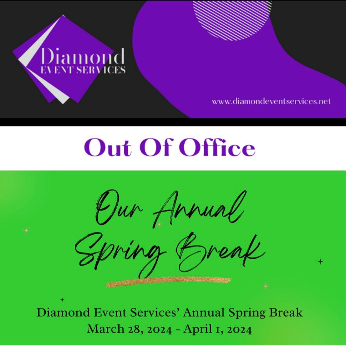 📣 In case you missed our OOO message in our email newsletter this past Saturday&hellip;

⏸️ Our company&rsquo;s annual spring break is on the horizon and we will be hitting the pause button for a short while, from Thursday, March 28, 2024 through Mo