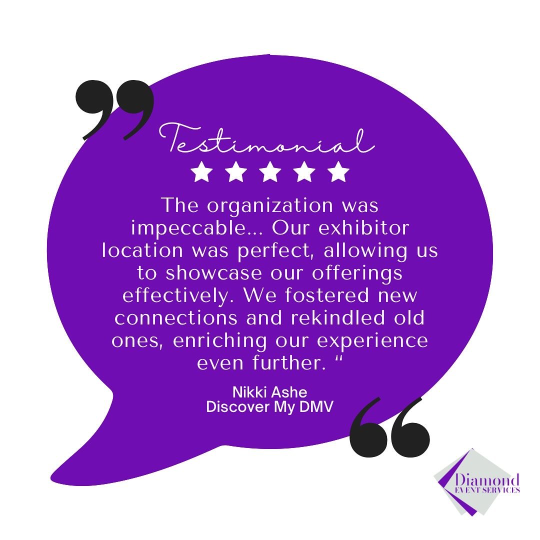 🌟 Thank you @discovermydmv for the kind words and wonderful feedback for our client&rsquo;s event! 🌟 

Full Testimonial:

&ldquo;Tamika, We wanted to extend my sincere gratitude to you and your team. My mother and I had an incredibly enjoyable time