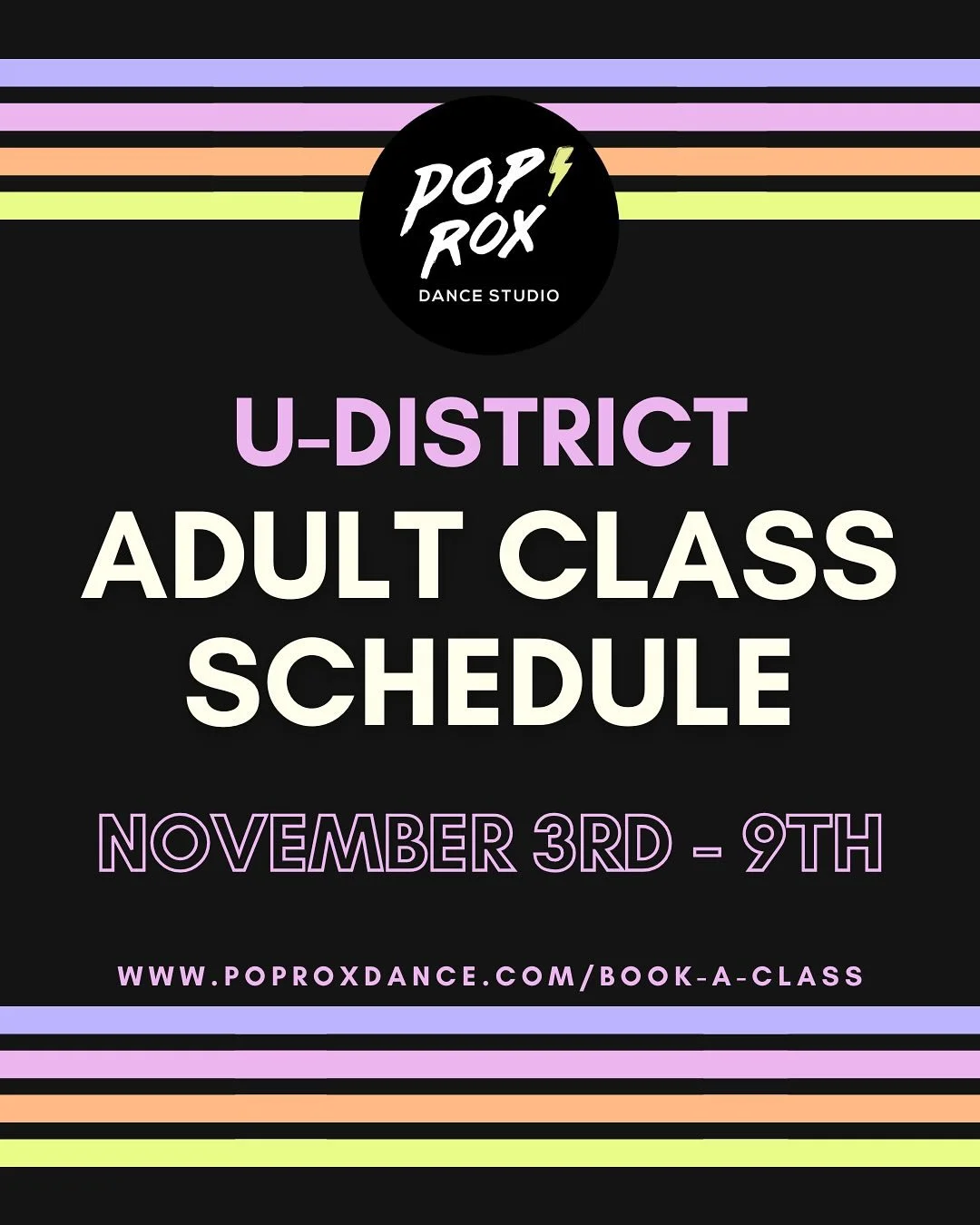 Happy Monday dancers! Check out our U-District classes this week then head to our website to register and to find detailed class descriptions, level breakdowns, and more!