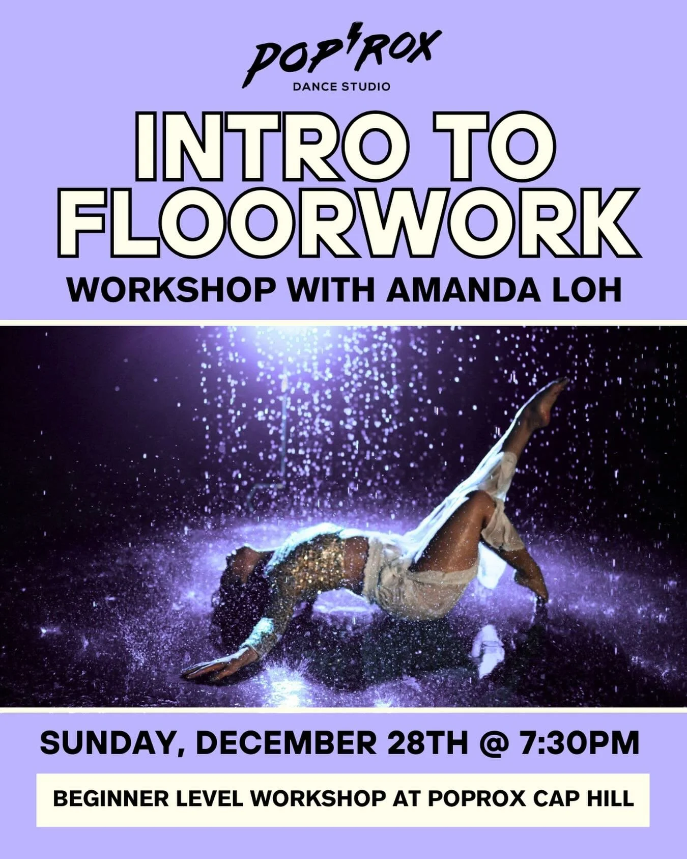 We&rsquo;re excited to welcome back, Amanda Loh (one of our OG Dance After Dark instructors) for a one-night only Intro to Floorwork workshop at our Capitol Hill studio!

Come ready to unleash your sensual side while learning how to move with confide