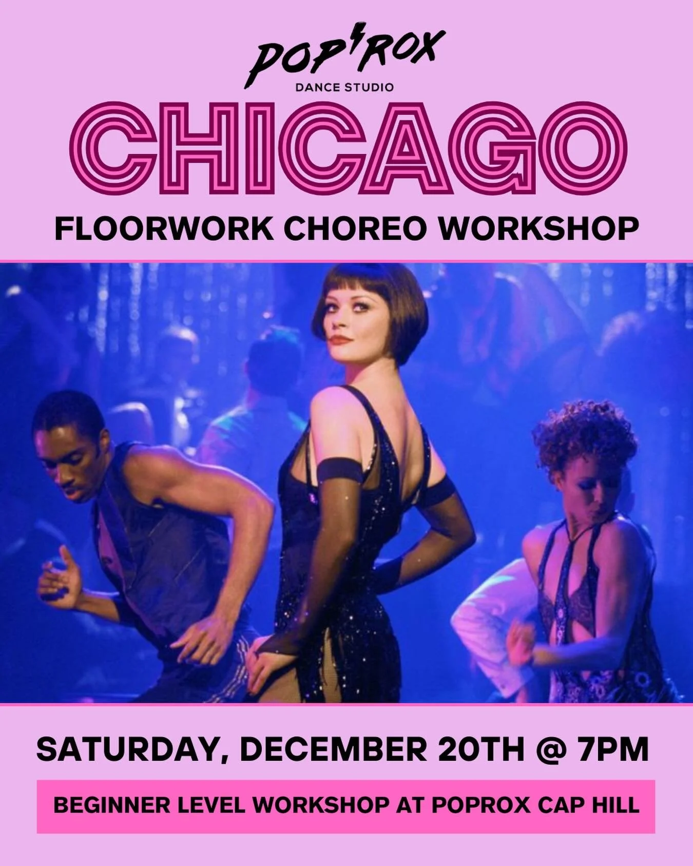 Step into the world of Broadway and unleash your fierce, fearless side in this beginner-friendly workshop!

We&rsquo;re diving into &ldquo;All That Jazz&rdquo; from Chicago with a brand-new routine with some floorwork. Get ready to bring this iconic 