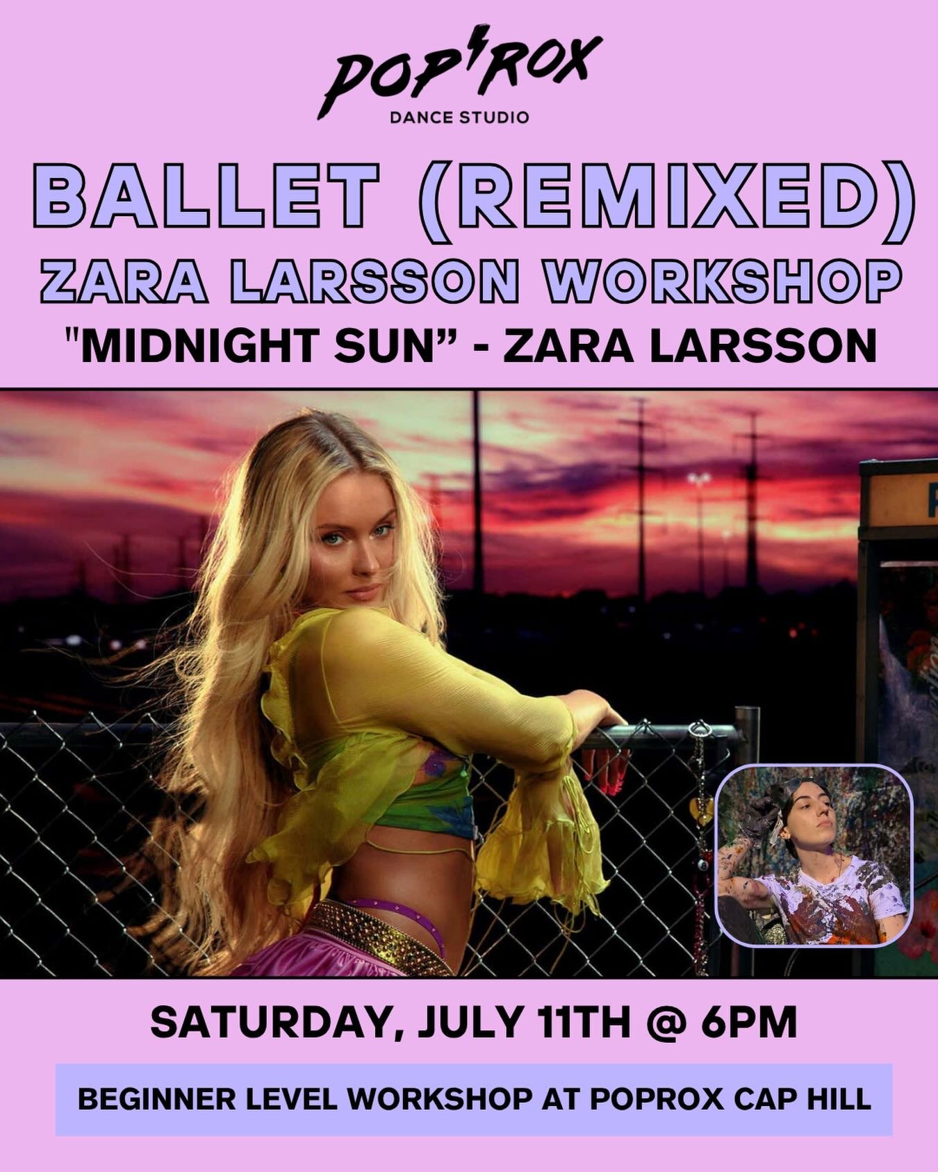 Soak up the energy of summer in this Beginner Ballet Remix workshop set to Zara Larsson&rsquo;s dreamy and uplifting track, &ldquo;Midnight Sun.&rdquo; Blending classical ballet foundations with a twist, this class invites dancers to capture the warm