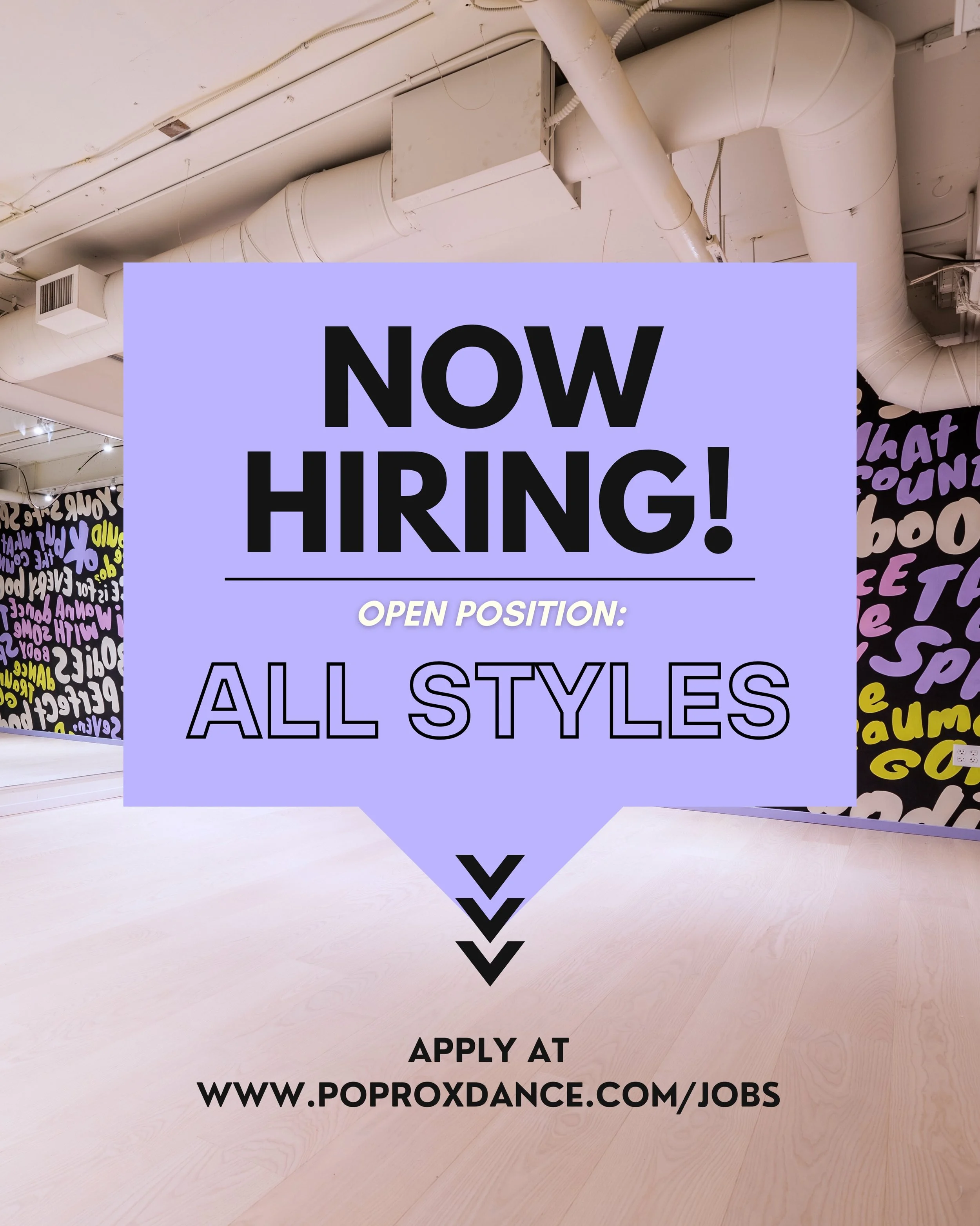 Happy Thursday dancers!!

We are looking to add new classes and styles to our schedule! 

Do you teach reggaeton, ballroom, line dancing, strength and flexibility, traditional jazz or a style we don&rsquo;t currently offer? We are looking for experie