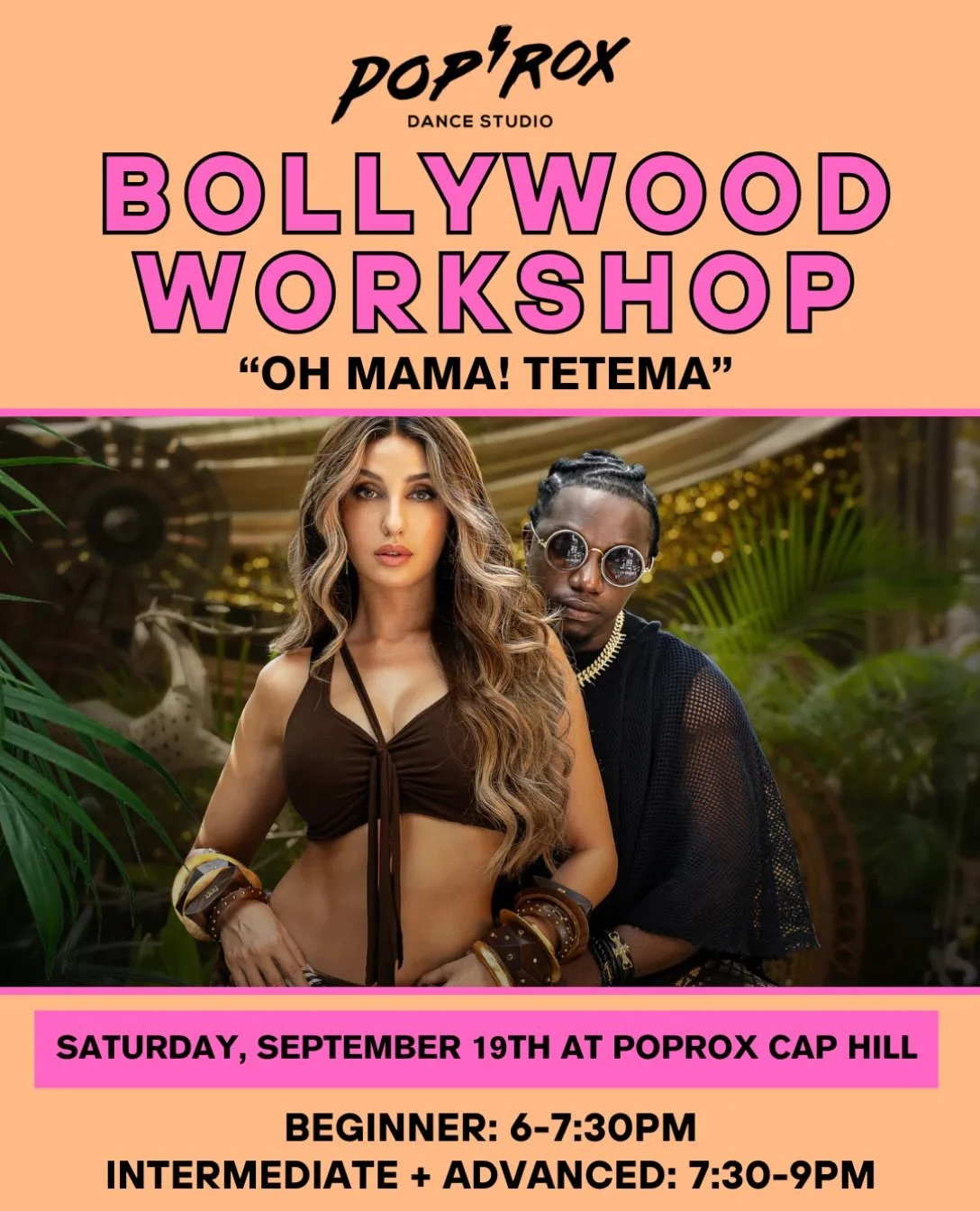 Join us for a vibrant, high-energy Bollywood Workshop led by our instructor Asha!

In this workshop, Asha will break down the moves step-by-step, making it accessible and fun for everyone &mdash; whether you&rsquo;re a Bollywood film fanatic or brand