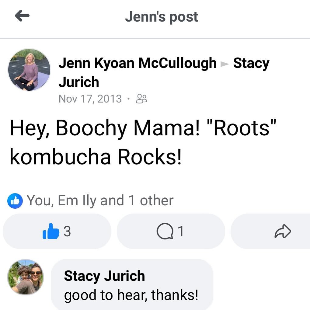 Recent proof that Boochy Mama&rsquo;s existed at least 10 years ago! It began as a home-brew bicycle-delivery for-the-love-of-Booch business circa 2011 or 2012. We&rsquo;ve brewed A LOT of probiotic goodness in the last decade + !! Thanks for all you