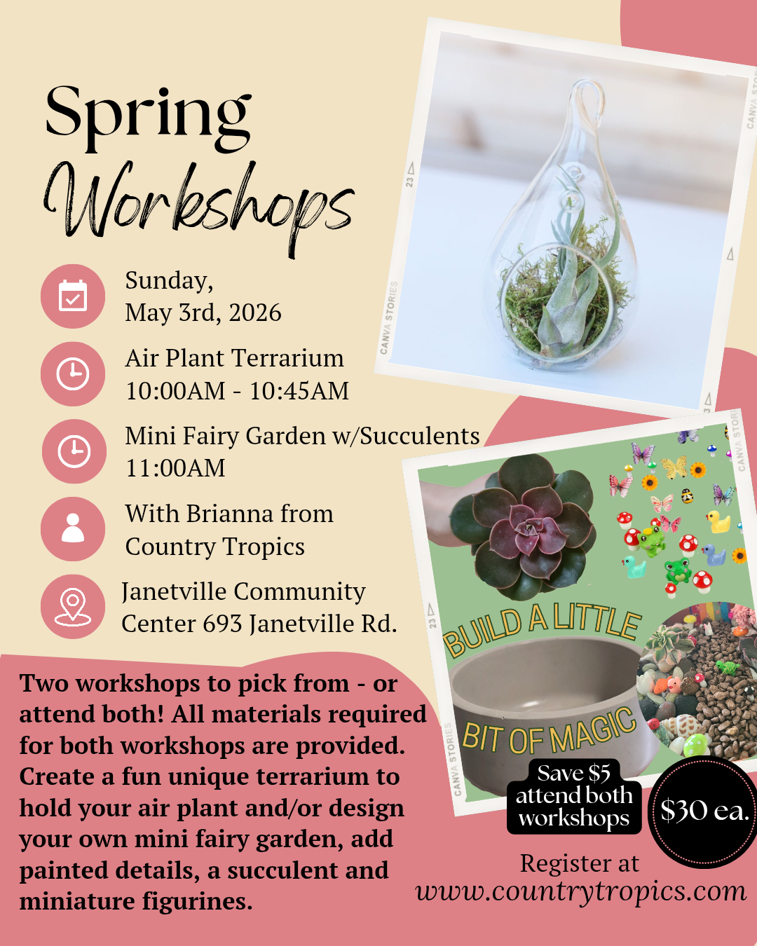 Spring Workshop - Janetville