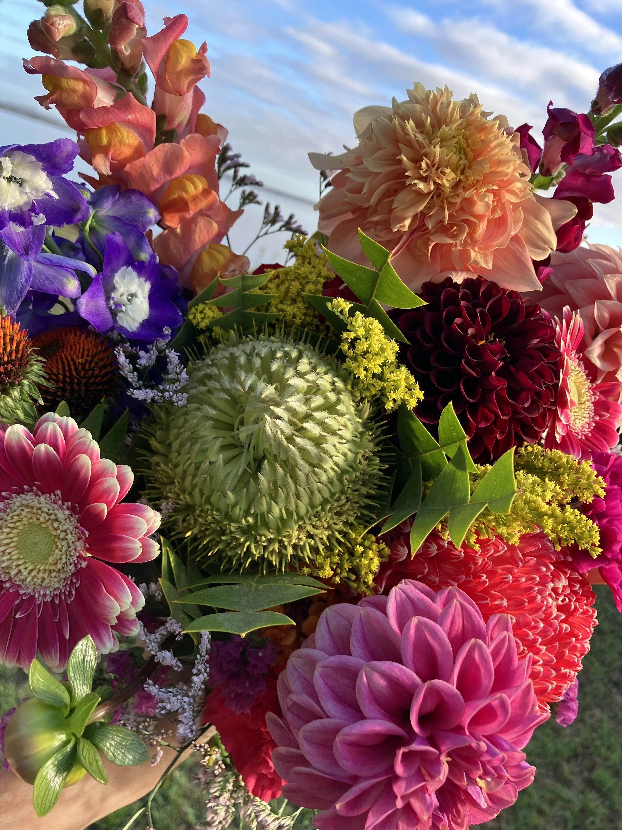 Bright Floral Bridesmaids Bouquets
