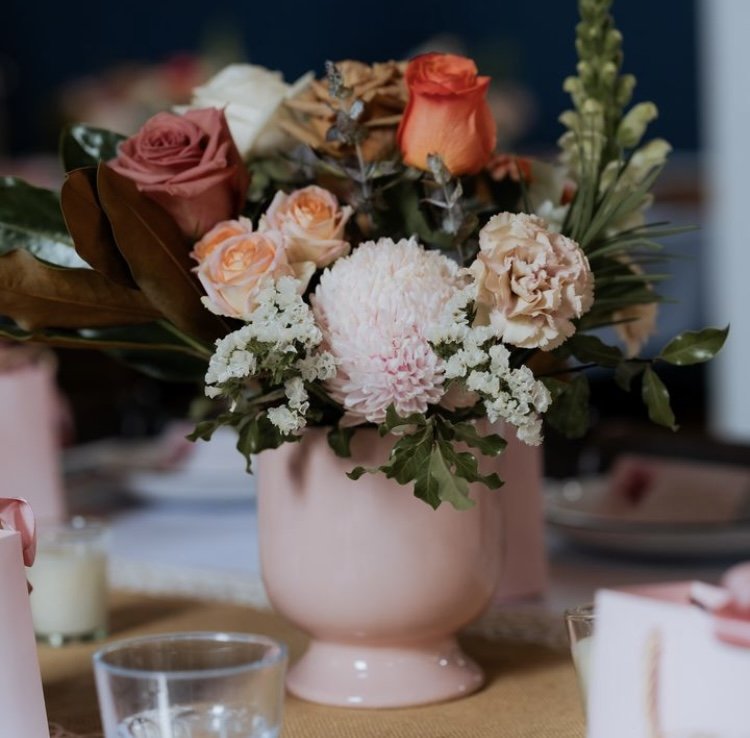 Floral Wedding Pot Arrangements