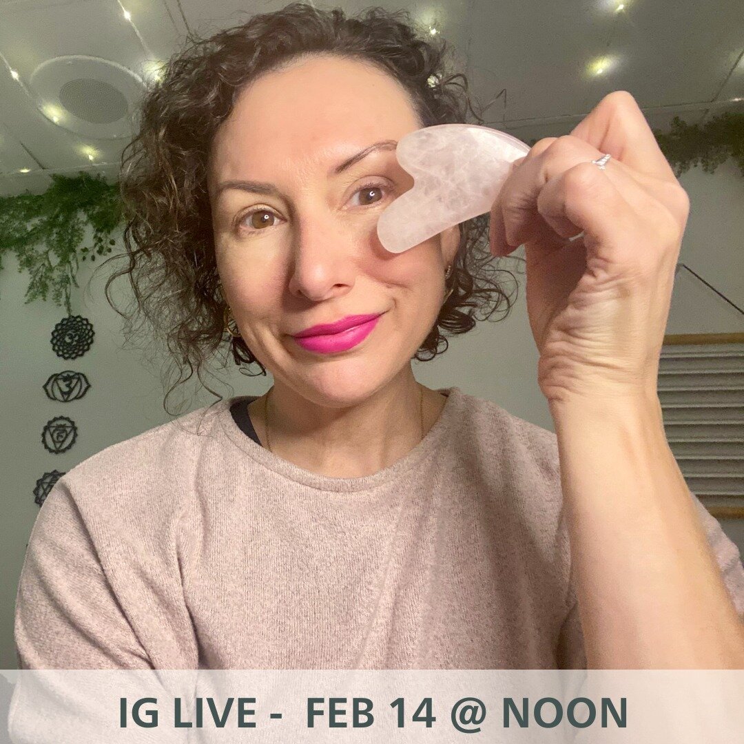 💗What better day than Valentine's Day to start with some self-love?!💗

🍒There's so many how to's and techniques out there for using your Gua Sha tool. But, it's more than anti-aging - that's just the cherry on top!

💥Drop in here for an IG LIVE 
