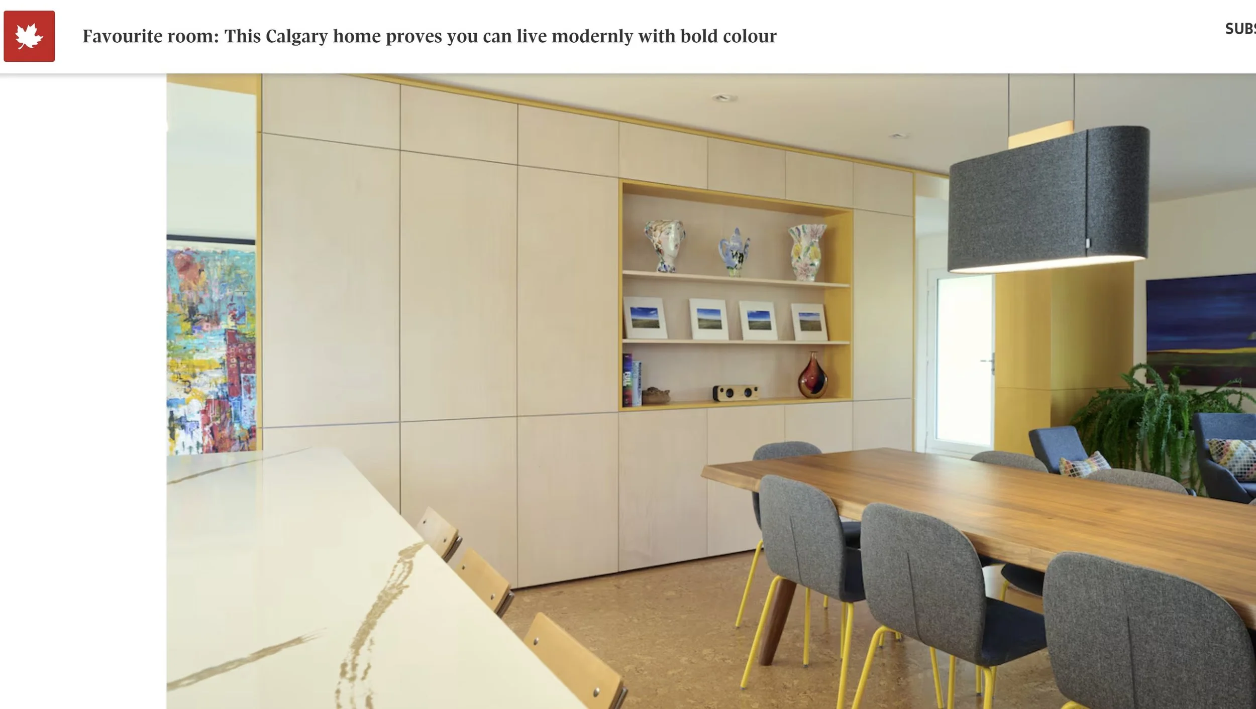  The Globe & Mail  Favourite room: This Calgary home proves you can live modernly with bold colour
