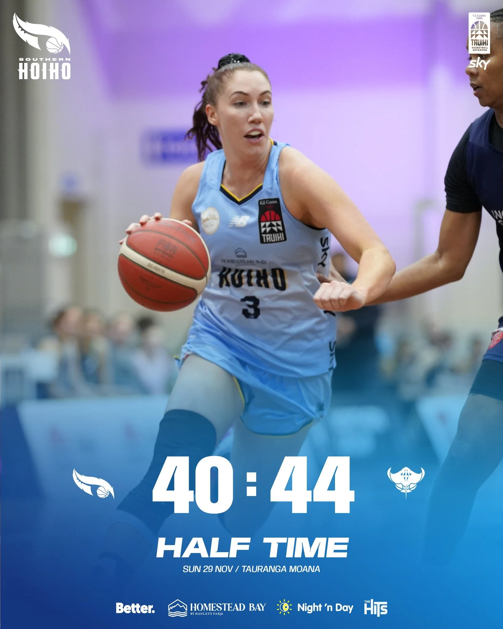 Whai take a 4 point advantage going into the break 🏀

🌌 Simmons - 10 PTS | 1 REB | 1 STL
🌌 Edwards - 8 PTS | 6 REB | 1 AST
🌌 Jacobs - 6 PTS | 4 REB 
🌌 Bradley - 5 PTS | 3 REB | 5 AST

📸 @pickandroll.nz 

@tauihinz @skysportnz @bettercreativenz