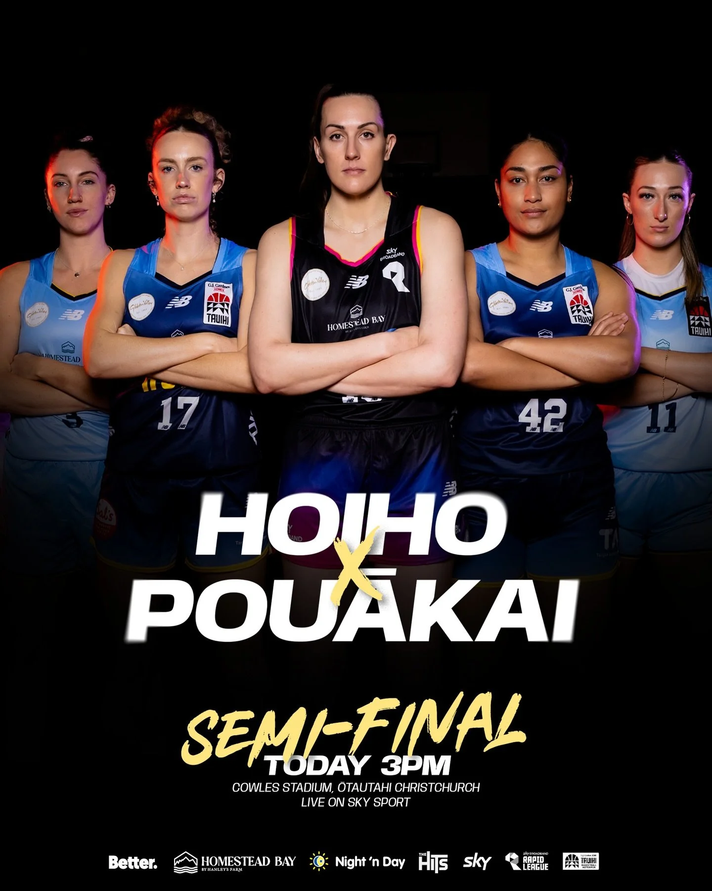 IT&rsquo;S GAME DAY! 

SEMI FINAL time here in Christchurch vs Mainland Pouākai 

3:00pm NZT | Sunday, December 7.
Cowles Stadium, Christchurch.

Watch Live On
📺 Sky Sport
🏀 ESPN3. 9:00pm EST | Saturday, December 6.
🌍 FIBA YouTube

@tauihinz @skys