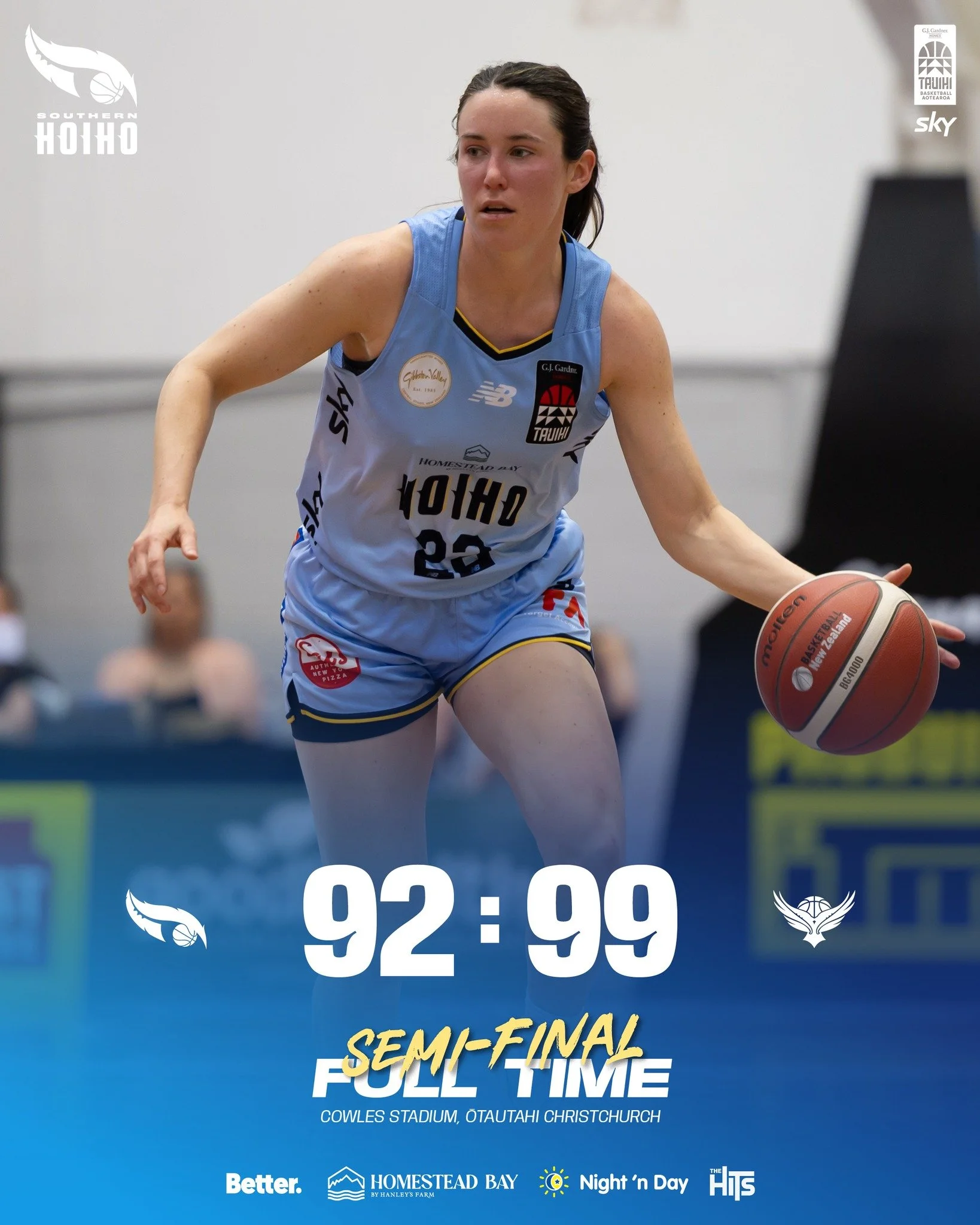 A tough battle today and we fell just short. But making the semi final is a massive achievement. Proud of this group and everyone who played their part. 💙💛

🌌 Simmons - 21 PTS | 4 REB | 3 AST | 2 STL
🌌 Jacobs - 21 PTS |  3 REB | 2 AST
🌌 Dart - 1