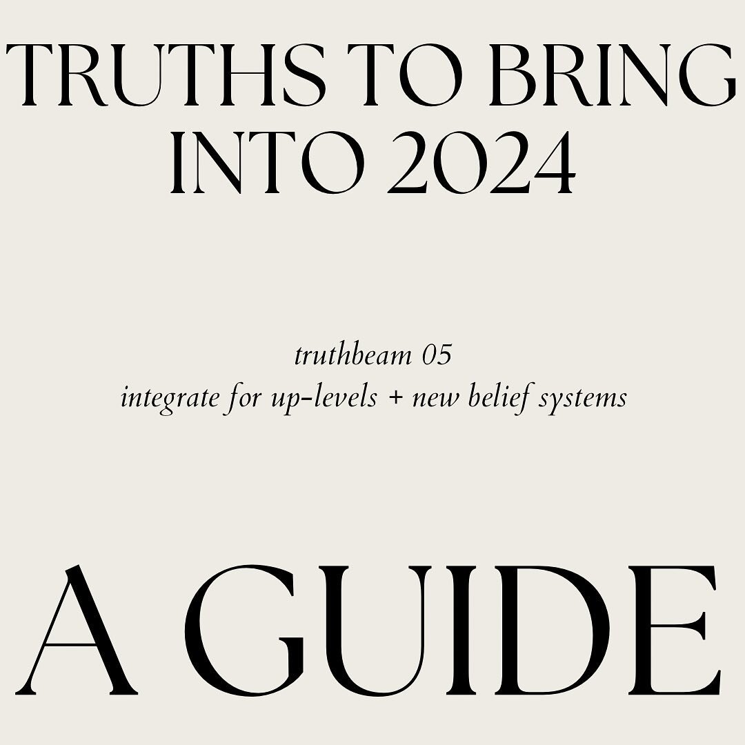 TRUTHBEAM coming at ya to round out 2023!! new year = new belief systems to make this one your most vibrant, aligned year yet 💓✨