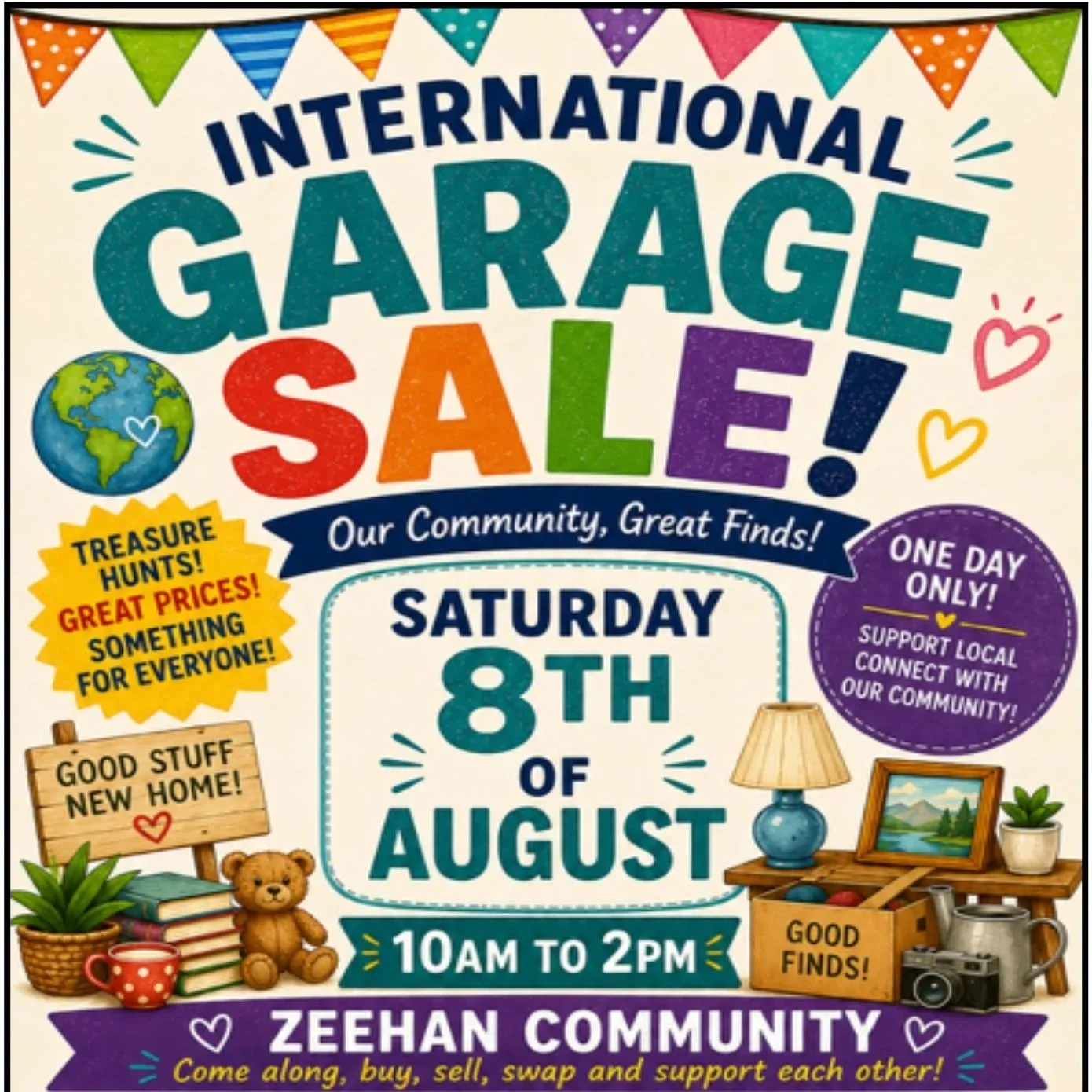 International Garage Sal- Zeehan