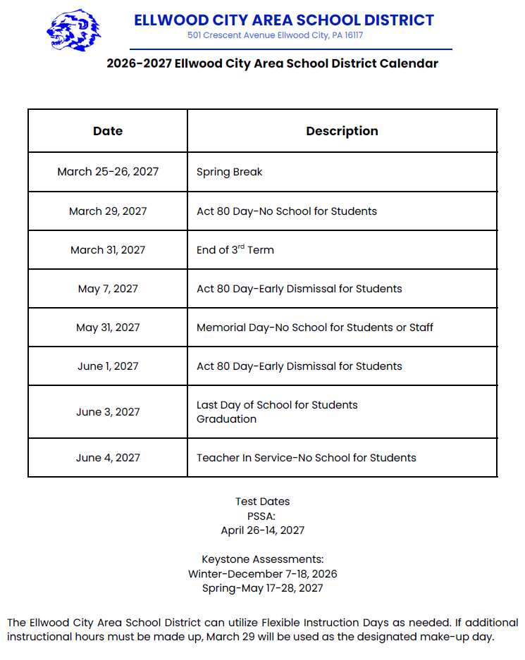 2026 2027 Accessible School Calendar Page 2